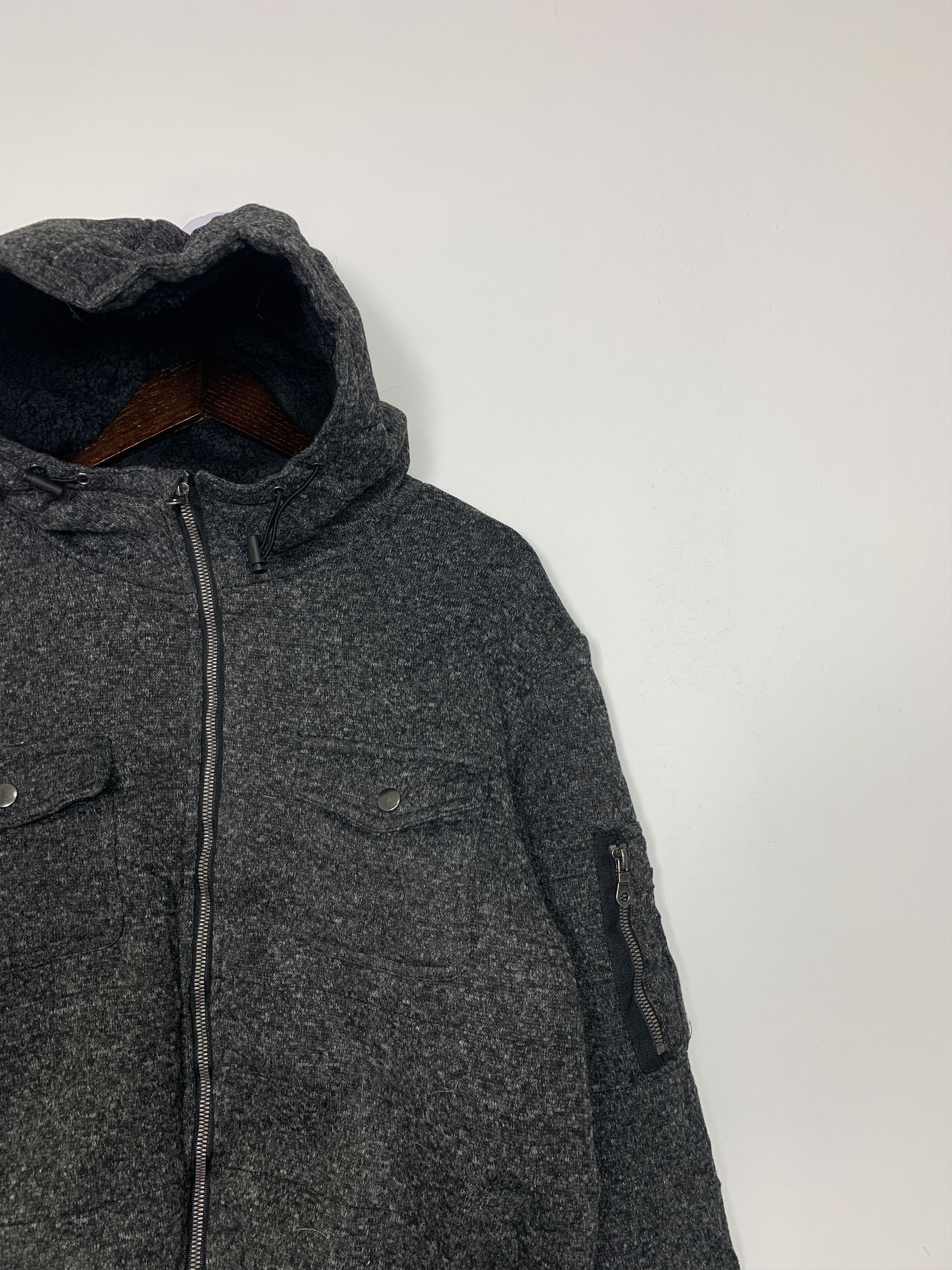 Japanese Brand Vintage ELPSIA Wool Jackets Fleece Lining J0784 Size US L / EU 52-54 / 3 - 3 Thumbnail