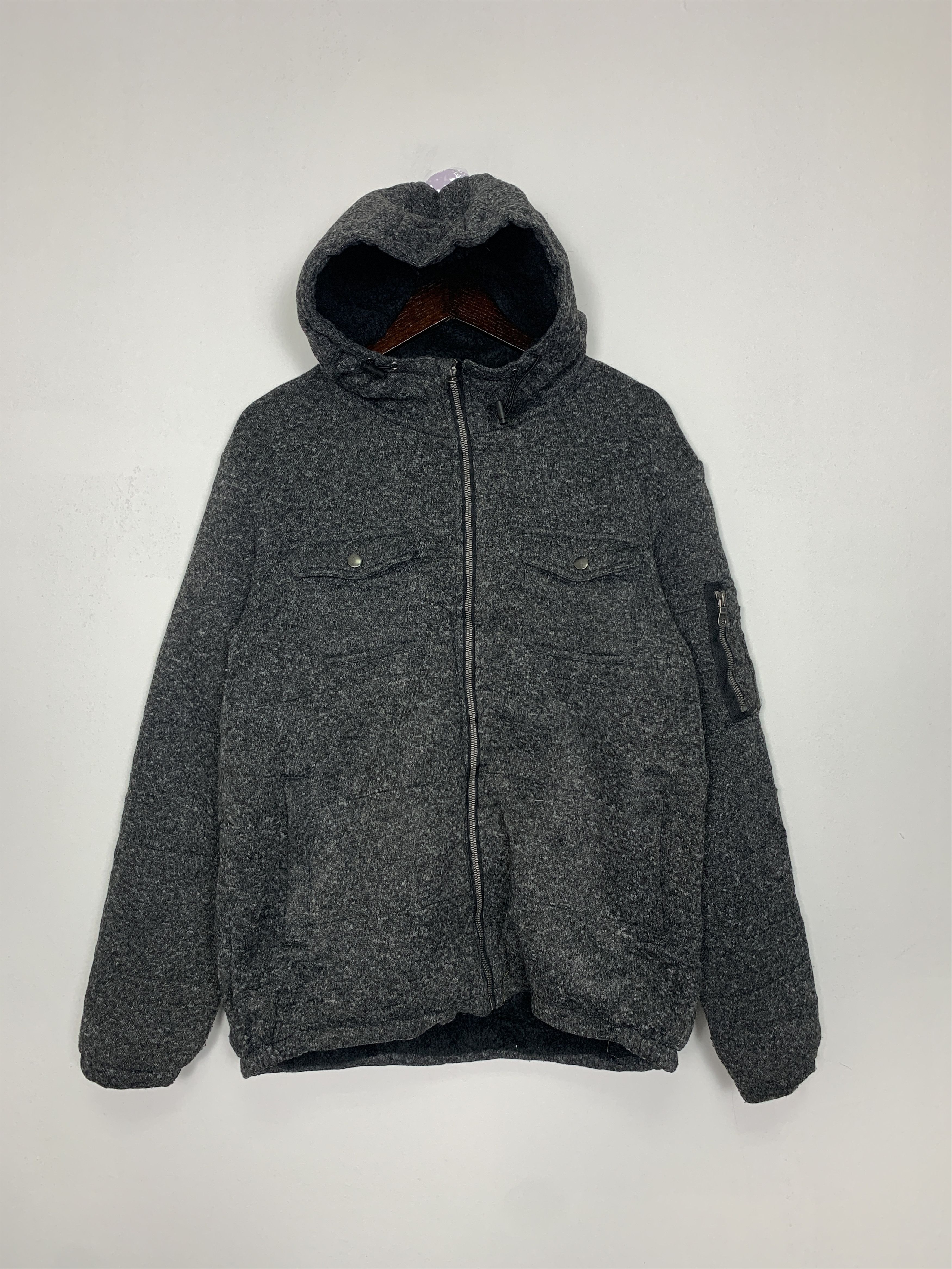Japanese Brand Vintage ELPSIA Wool Jackets Fleece Lining J0784 Size US L / EU 52-54 / 3 - 1 Thumbnail