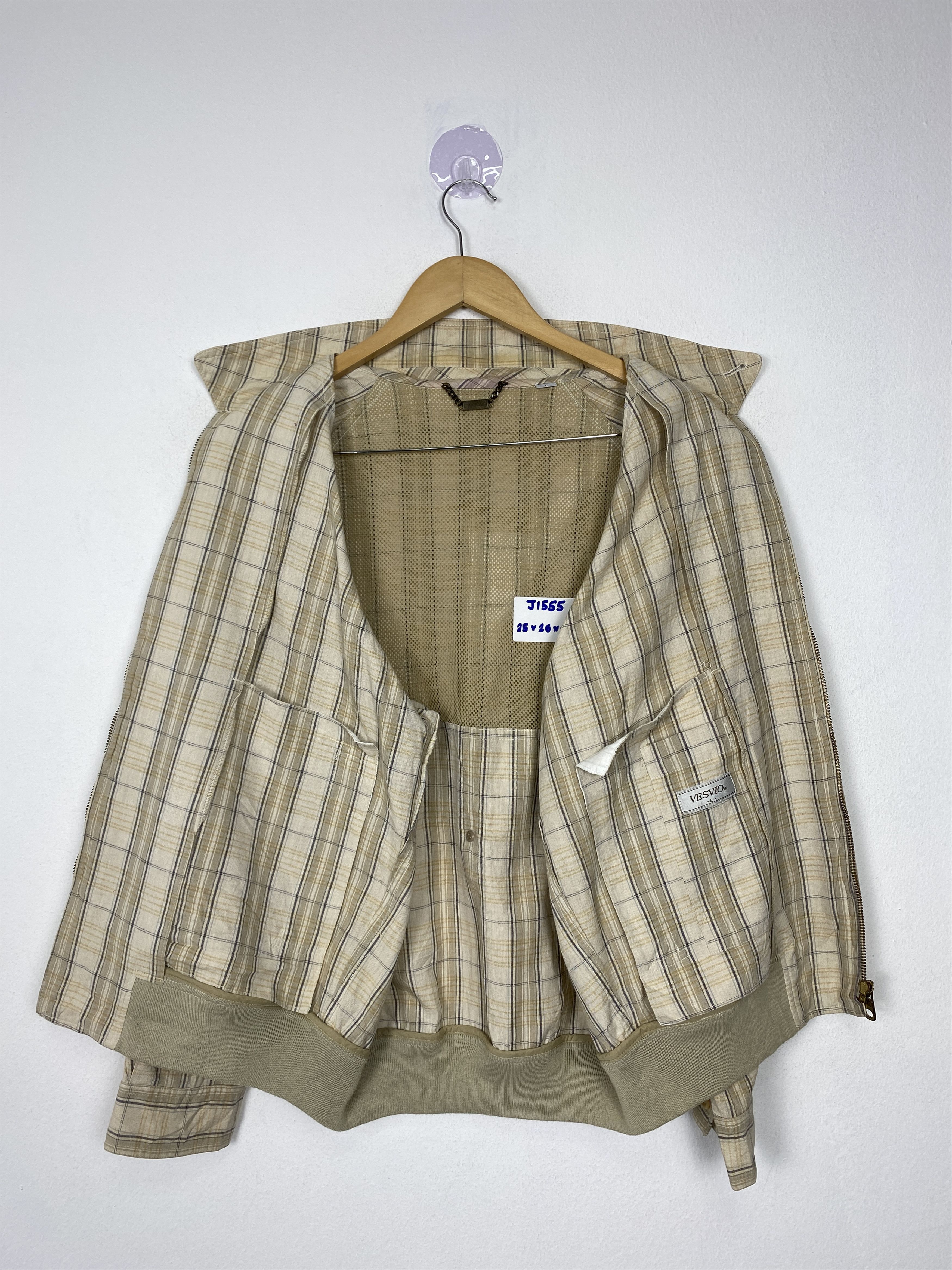Japanese Brand × Vintage Vintage Vesvio Italian Style Checkered Zip Up Jacket Size US M / EU 48-50 / 2 - 9 Thumbnail