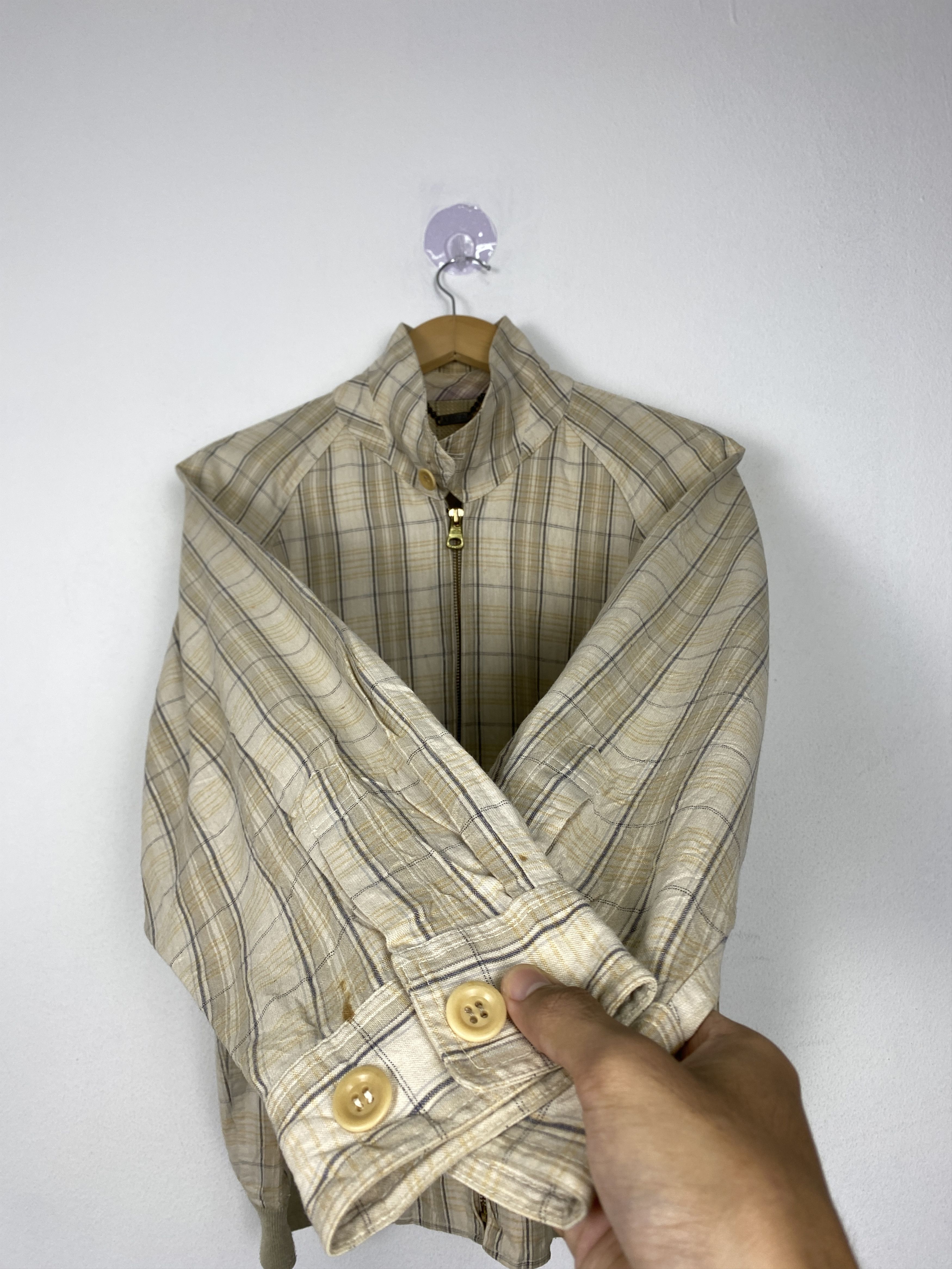 Japanese Brand × Vintage Vintage Vesvio Italian Style Checkered Zip Up Jacket Size US M / EU 48-50 / 2 - 7 Thumbnail