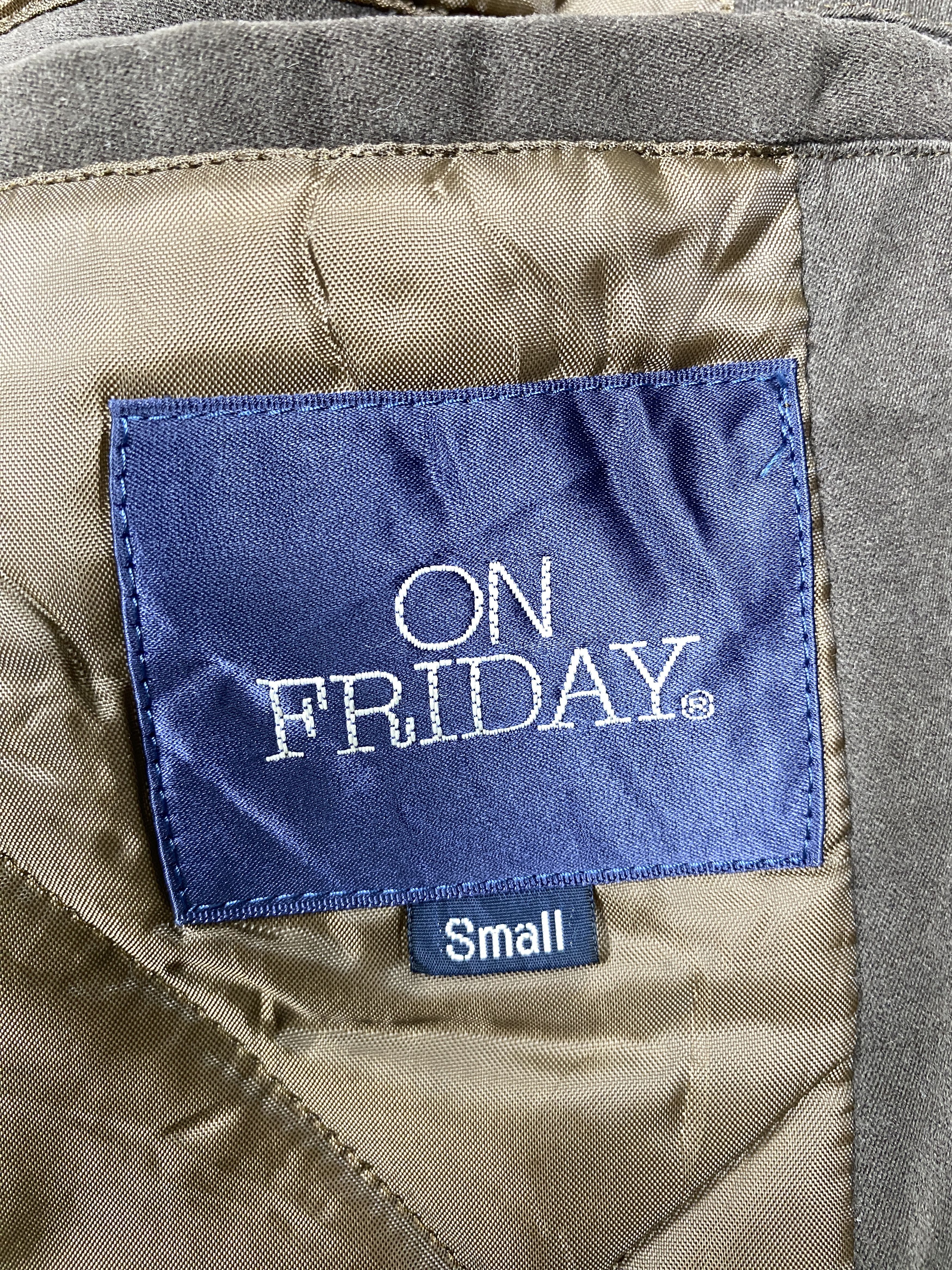 Japanese Brand Vintage ON FRIDAY Quilted Lining Hoodie Jacket J1119 Size US M / EU 48-50 / 2 - 12 Thumbnail