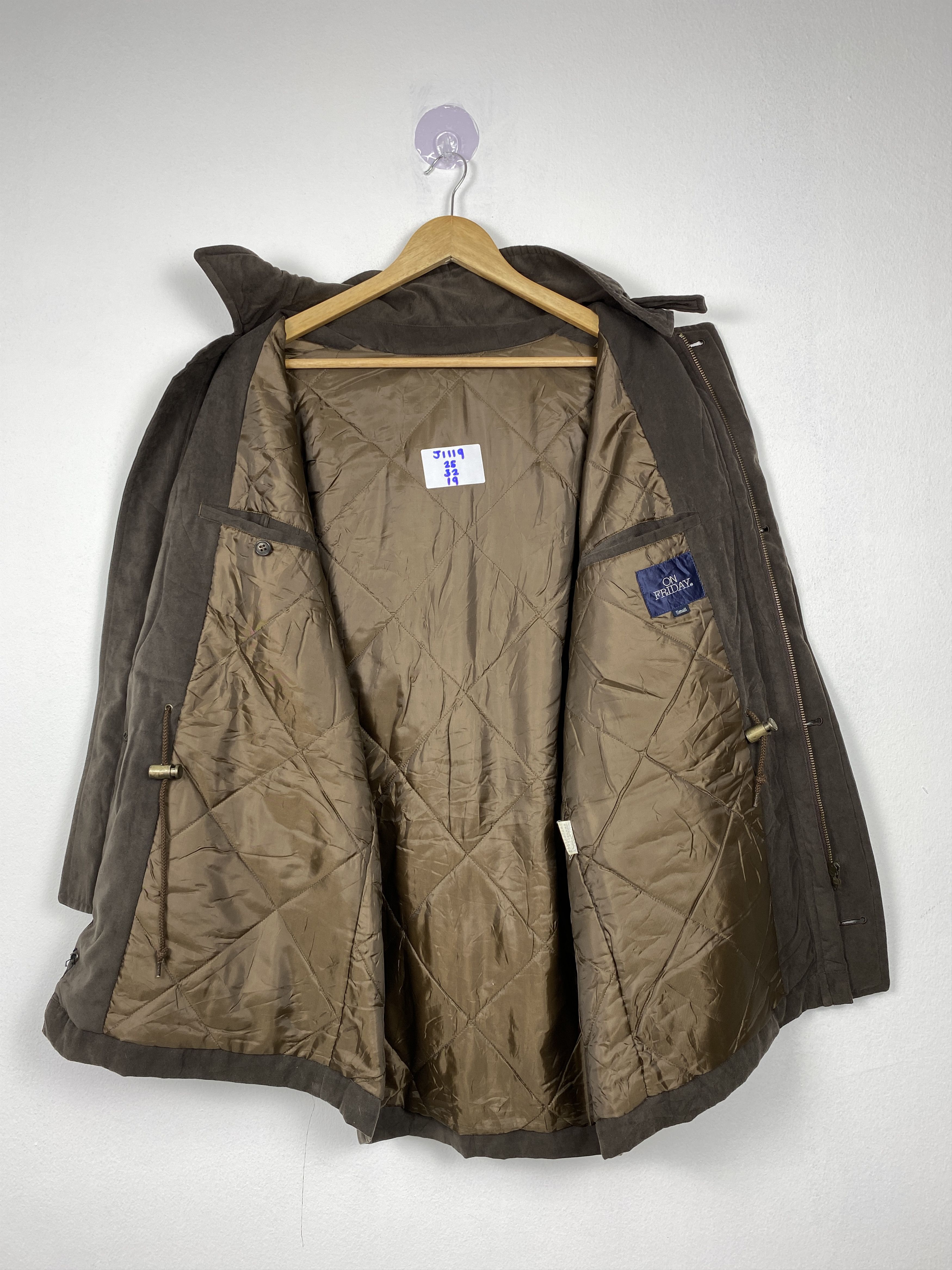 Japanese Brand Vintage ON FRIDAY Quilted Lining Hoodie Jacket J1119 Size US M / EU 48-50 / 2 - 8 Thumbnail