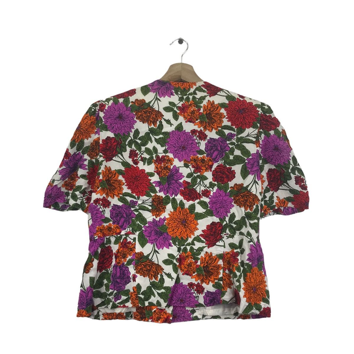 Vintage LA VENCE Tessuti Altamoda Italian Brand Overprint FlowerCoat Size S / US 4 / IT 40 - 6 Thumbnail