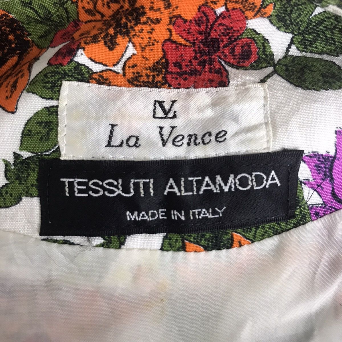 Vintage LA VENCE Tessuti Altamoda Italian Brand Overprint FlowerCoat Size S / US 4 / IT 40 - 3 Thumbnail