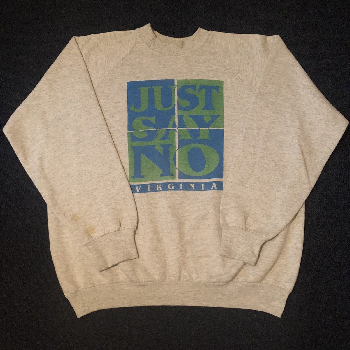 D.A.R.E Vintage 80s Just Say No To Drugs Graphic Crewneck Sweatshirt Size US L / EU 52-54 / 3 - 1 Thumbnail