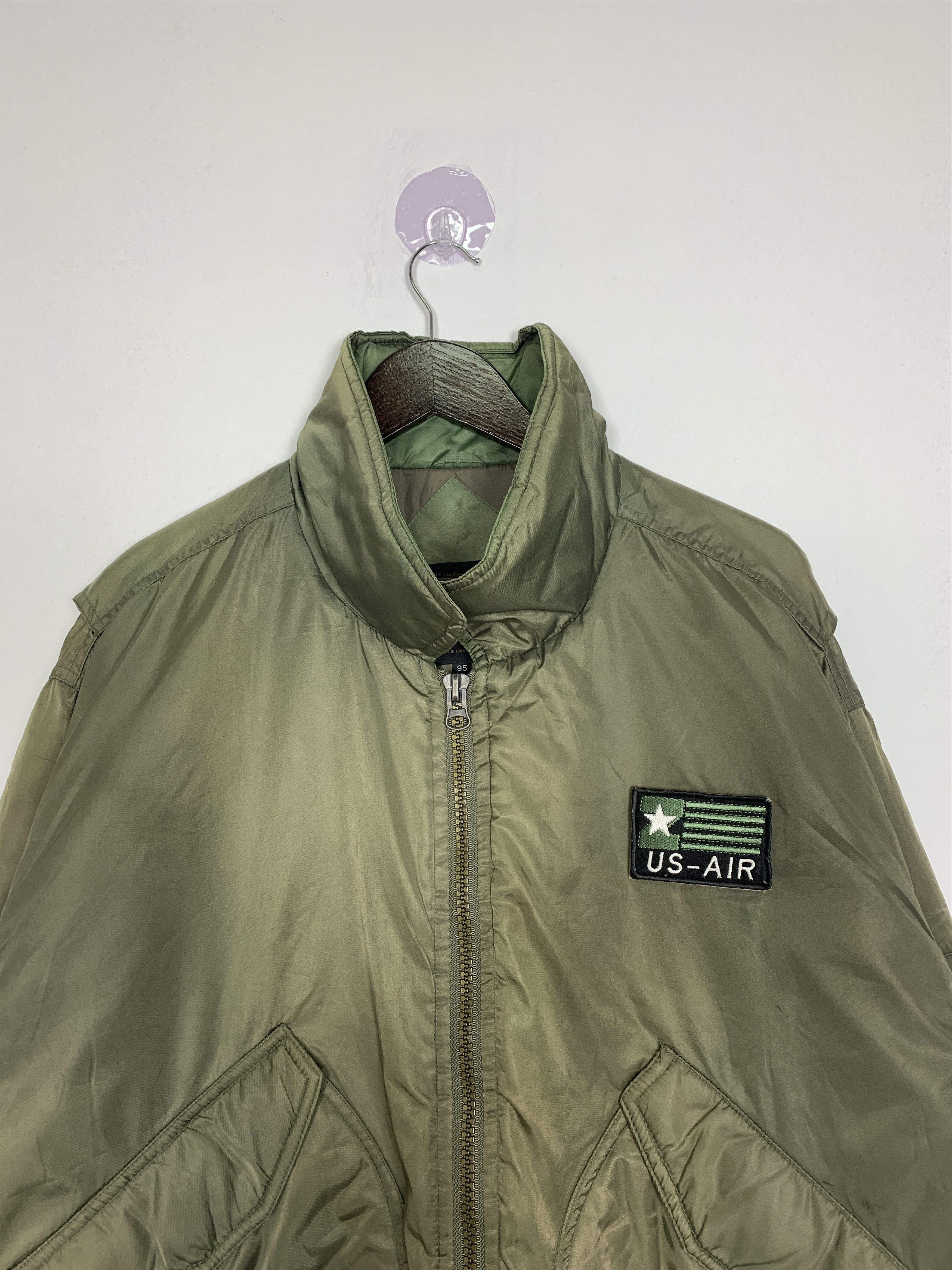Vintage Vintage BLACK EAGLE Bomber Jackets US-AIR J0762 Size US L / EU 52-54 / 3 - 2 Thumbnail