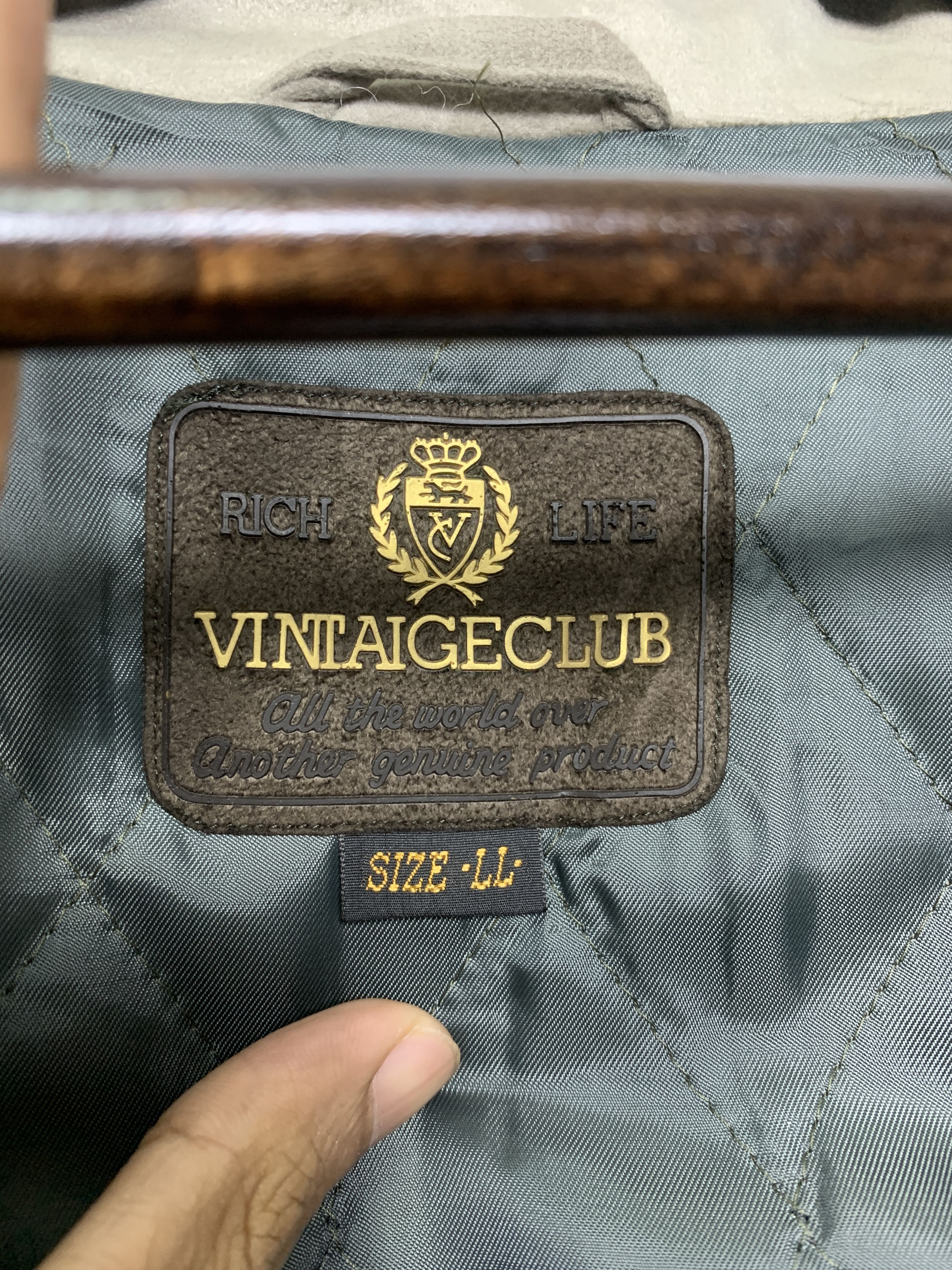 Japanese Brand VINTAGE CLUB Jackets Quilted Lining J0796 Size US L / EU 52-54 / 3 - 12 Thumbnail