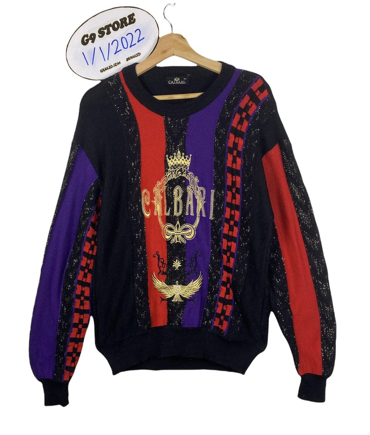 STEAL 🔥 Vintage Multicolor Knit Sweater By Calbari