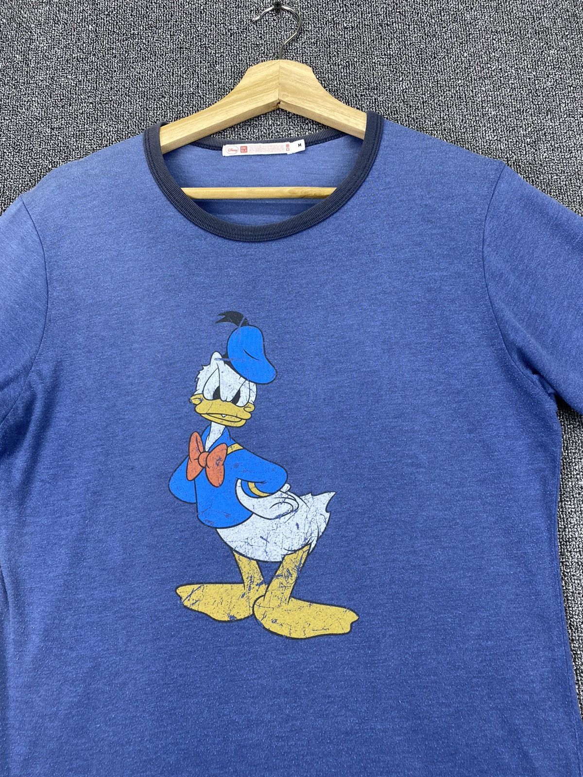 Disney Vintage Uniqlo X Donald Duck Disney Ringer Tee Shirts Size US M / EU 48-50 / 2 - 3 Thumbnail