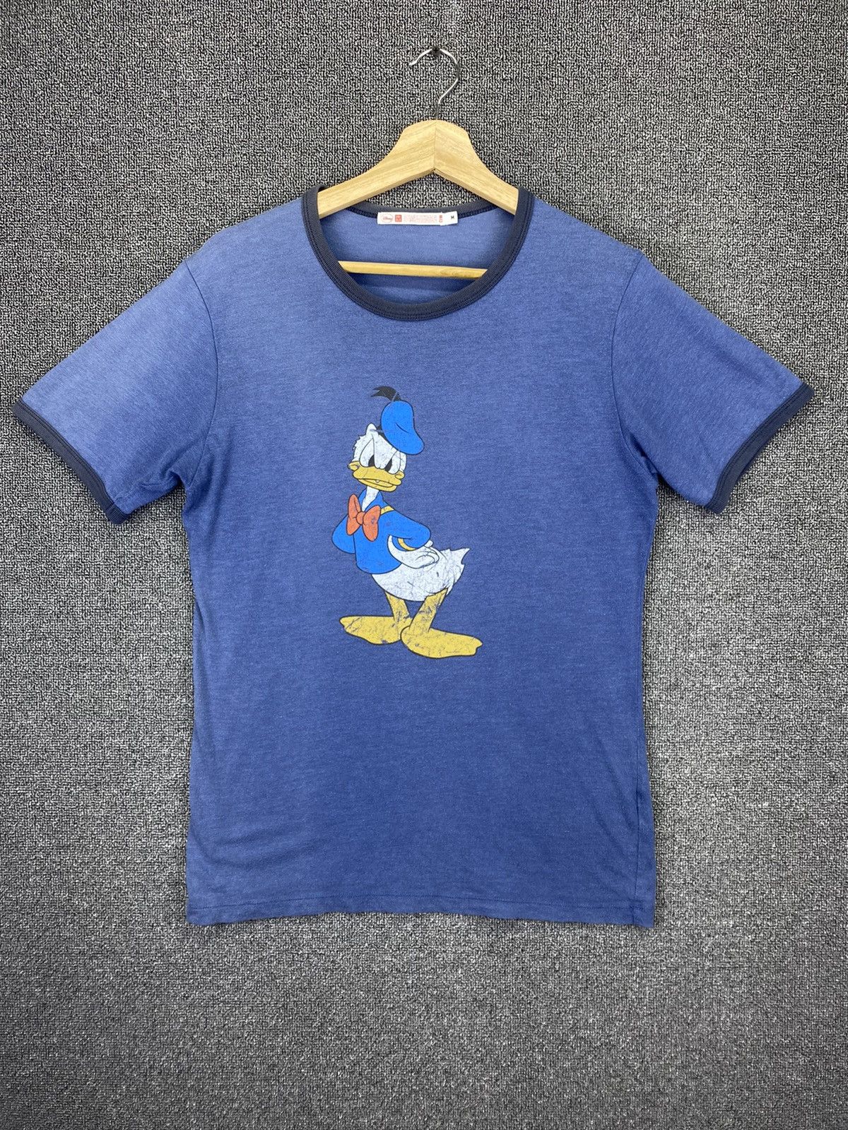 Disney Vintage Uniqlo X Donald Duck Disney Ringer Tee Shirts Size US M / EU 48-50 / 2 - 1 Thumbnail