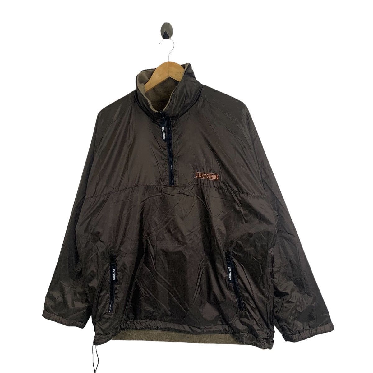 Sports Specialties × Vintage Vintage LUCKY STRIKE Two Side Fleece Reversible Jacket Size US XL / EU 56 / 4 - 6 Thumbnail