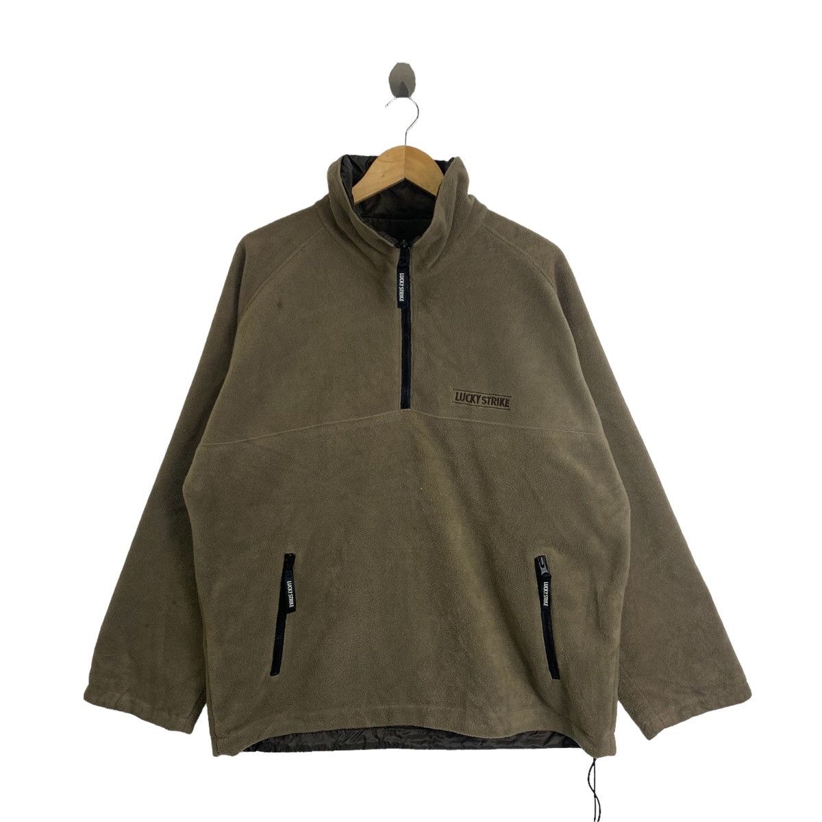 Sports Specialties × Vintage Vintage LUCKY STRIKE Two Side Fleece Reversible Jacket Size US XL / EU 56 / 4 - 1 Thumbnail