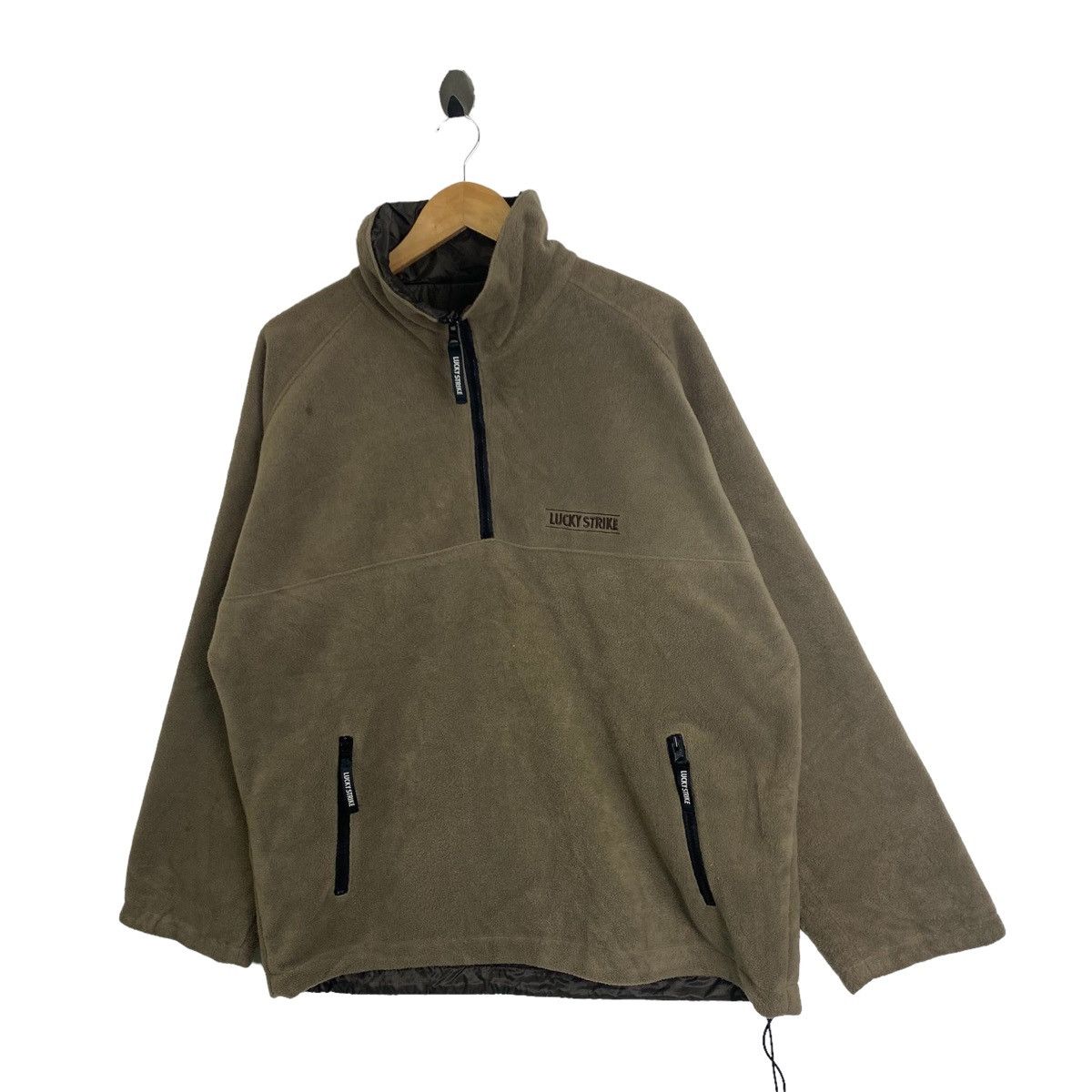 Sports Specialties × Vintage Vintage LUCKY STRIKE Two Side Fleece Reversible Jacket Size US XL / EU 56 / 4 - 5 Thumbnail