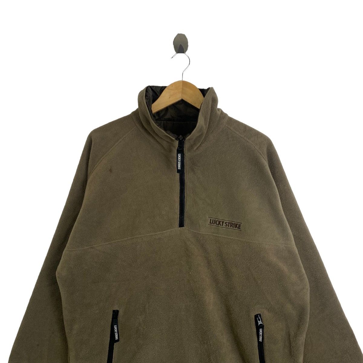 Sports Specialties × Vintage Vintage LUCKY STRIKE Two Side Fleece Reversible Jacket Size US XL / EU 56 / 4 - 7 Thumbnail
