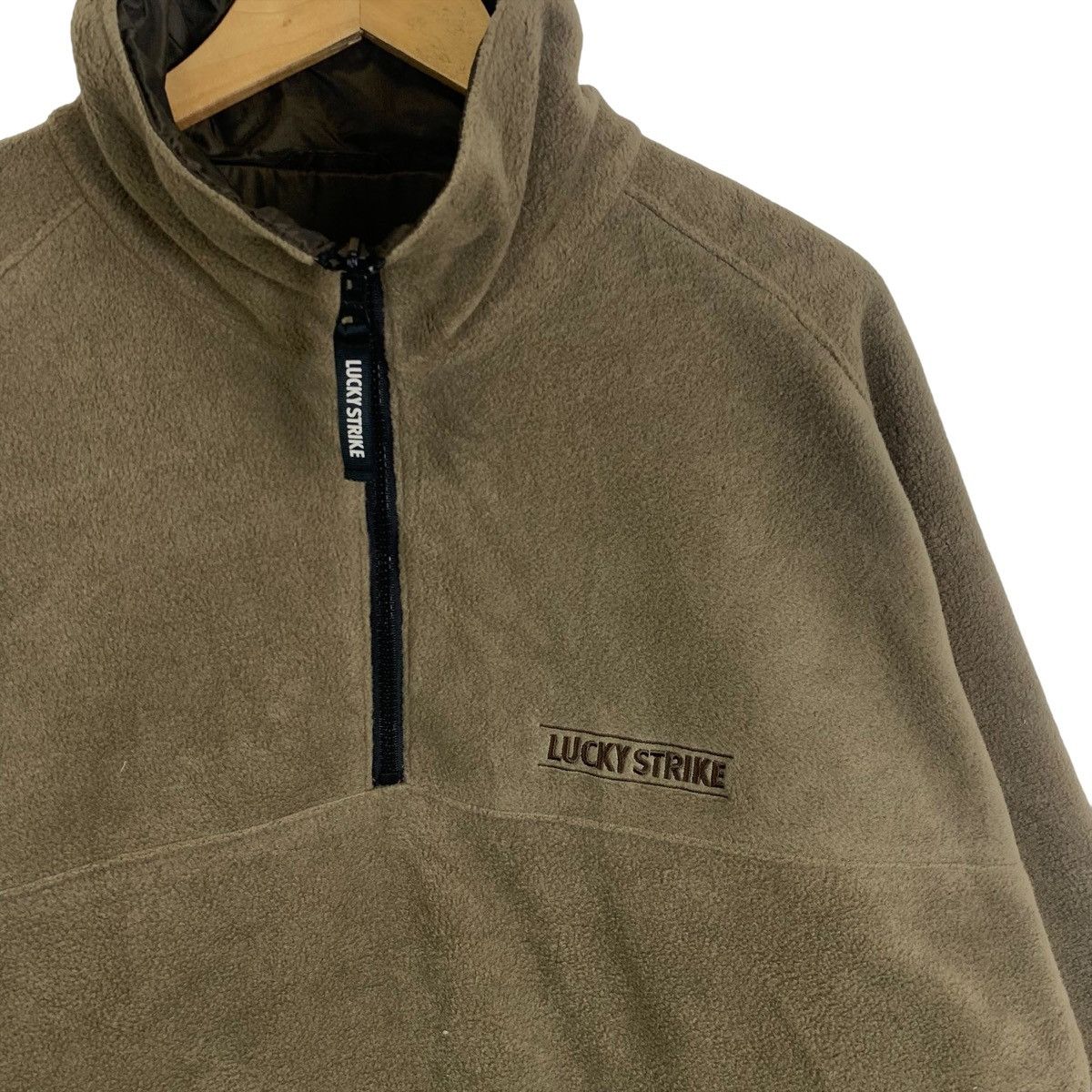 Sports Specialties × Vintage Vintage LUCKY STRIKE Two Side Fleece Reversible Jacket Size US XL / EU 56 / 4 - 9 Thumbnail