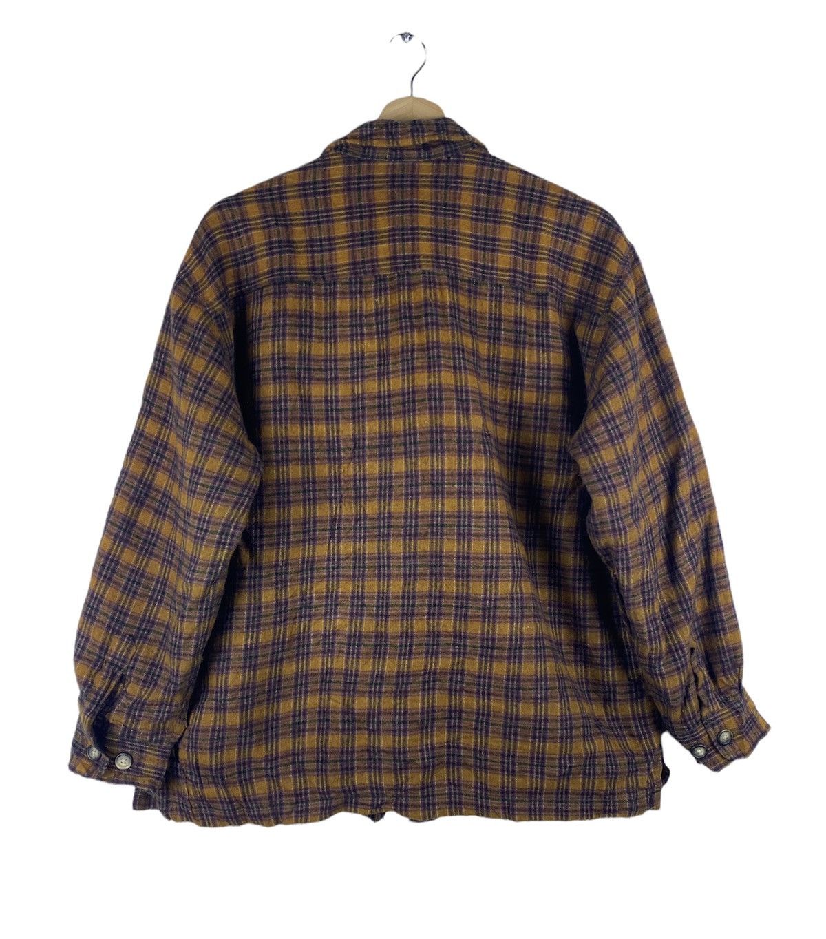 Converse GONE 🔥 Vintage Converse Checkered Zip Up Polo Wool Jacket Size US M / EU 48-50 / 2 - 3 Thumbnail
