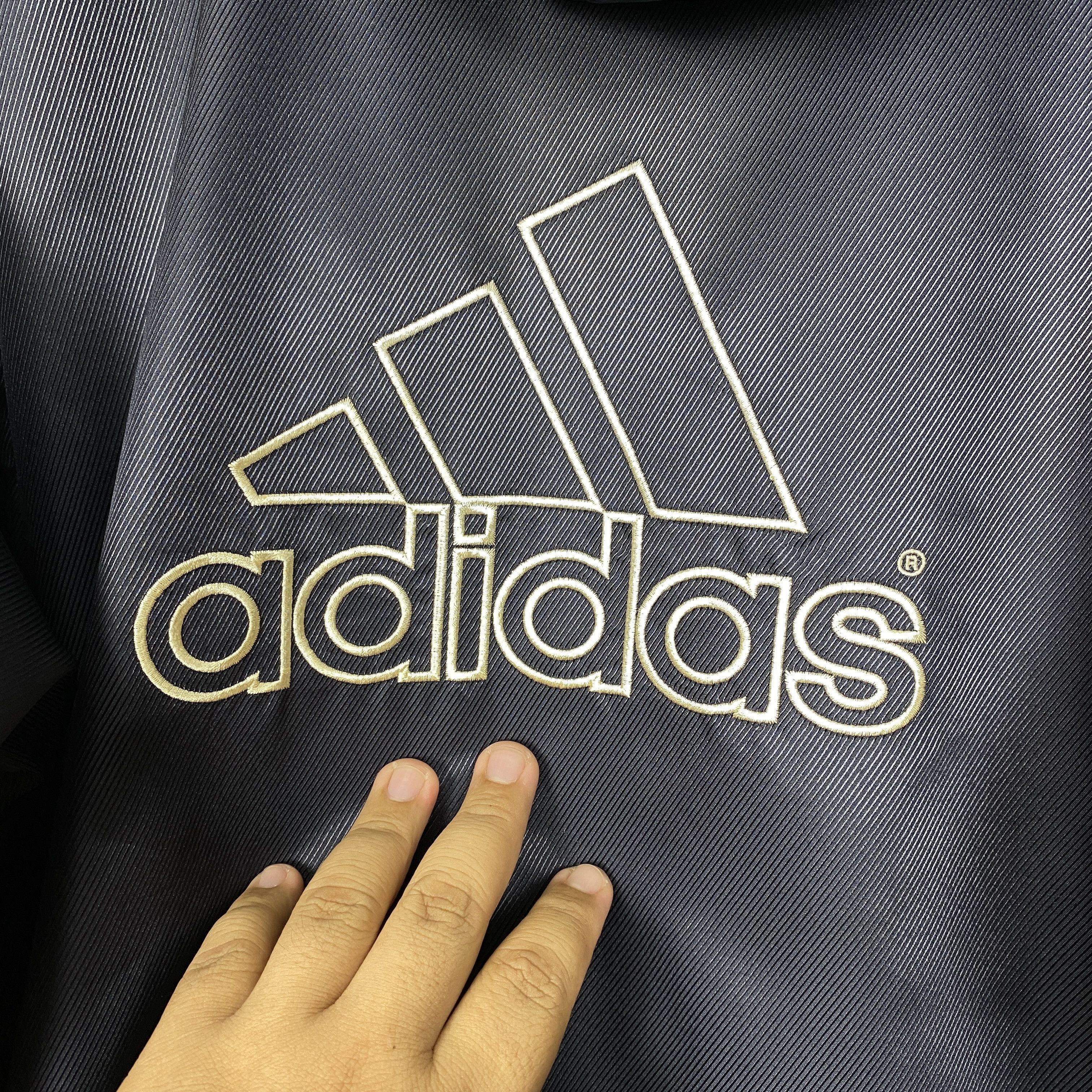Adidas Vintage Adidas Big Logo Fleec Lining Parkas J0175 Size US M / EU 48-50 / 2 - 9 Thumbnail