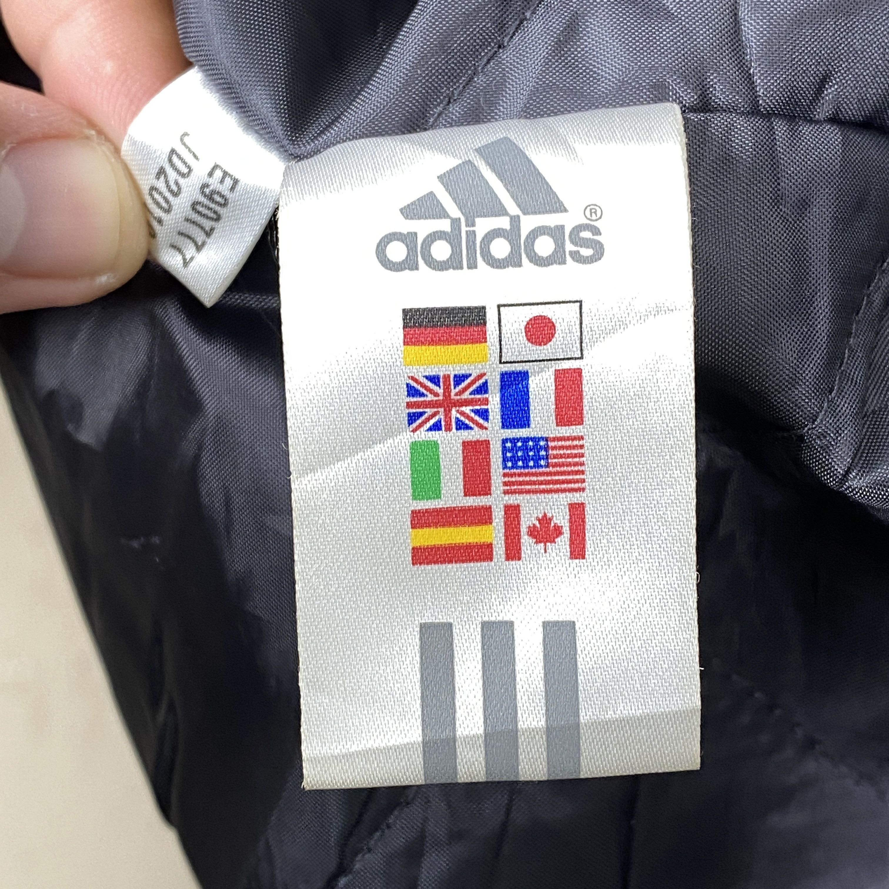 Adidas Vintage Adidas Big Logo Fleec Lining Parkas J0175 Size US M / EU 48-50 / 2 - 13 Thumbnail