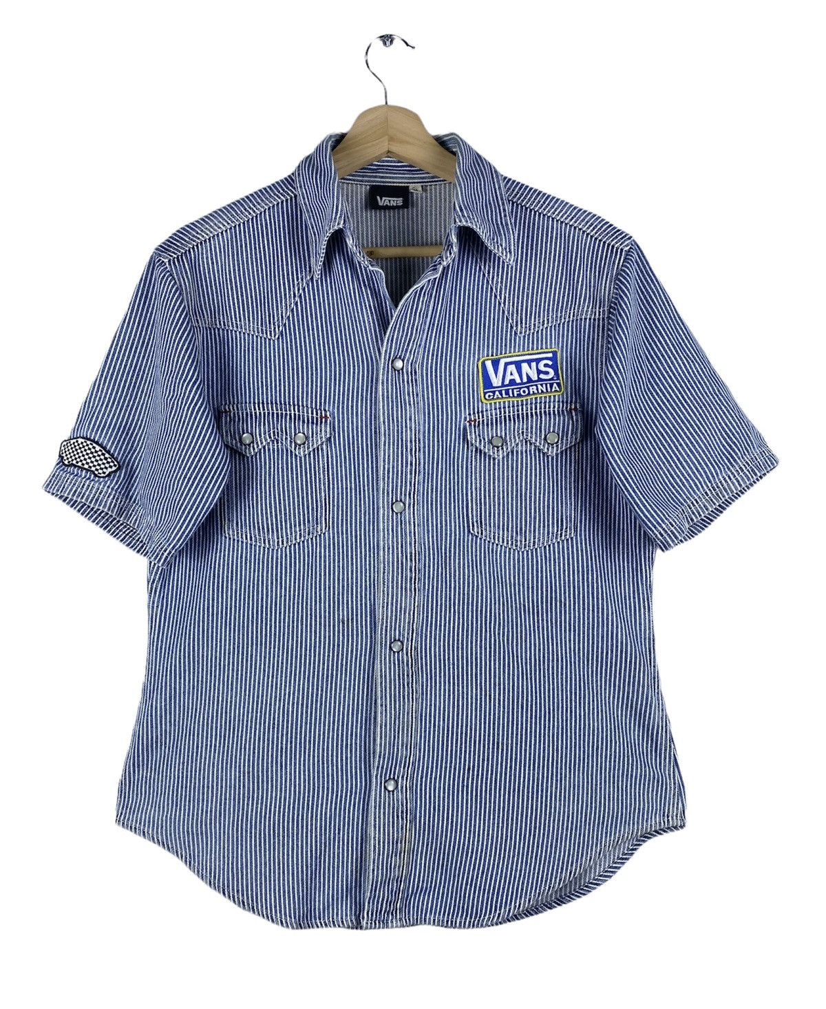 Vans Vintage Vans California Hickory Stripes Button Up Shirts Size US M / EU 48-50 / 2 - 1 Thumbnail