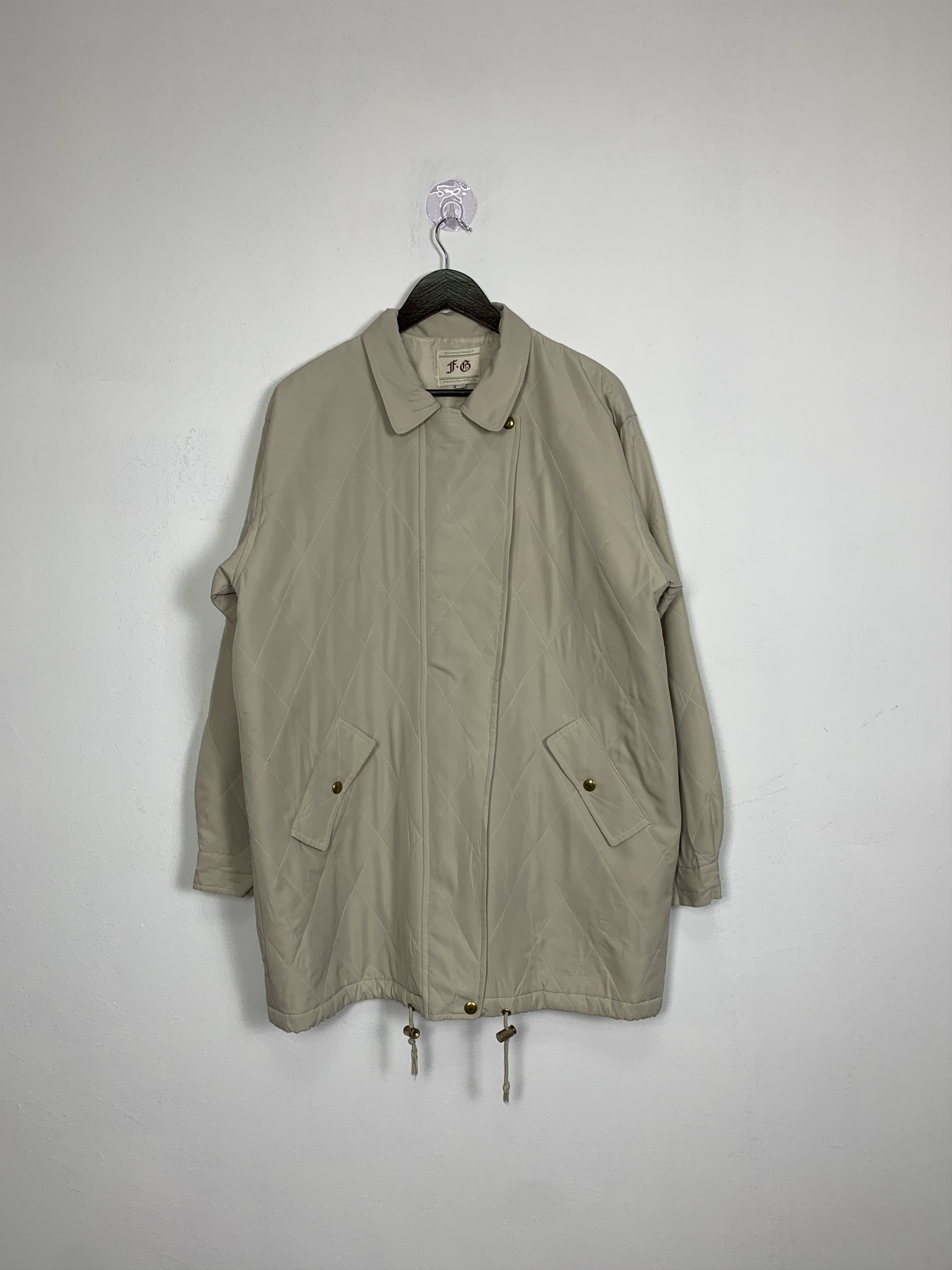 Japanese Brand Vintage JAPANESE BRAND F6 Quilted Zip Up Parkas J0885 Size M / US 6-8 / IT 42-44 - 1 Thumbnail