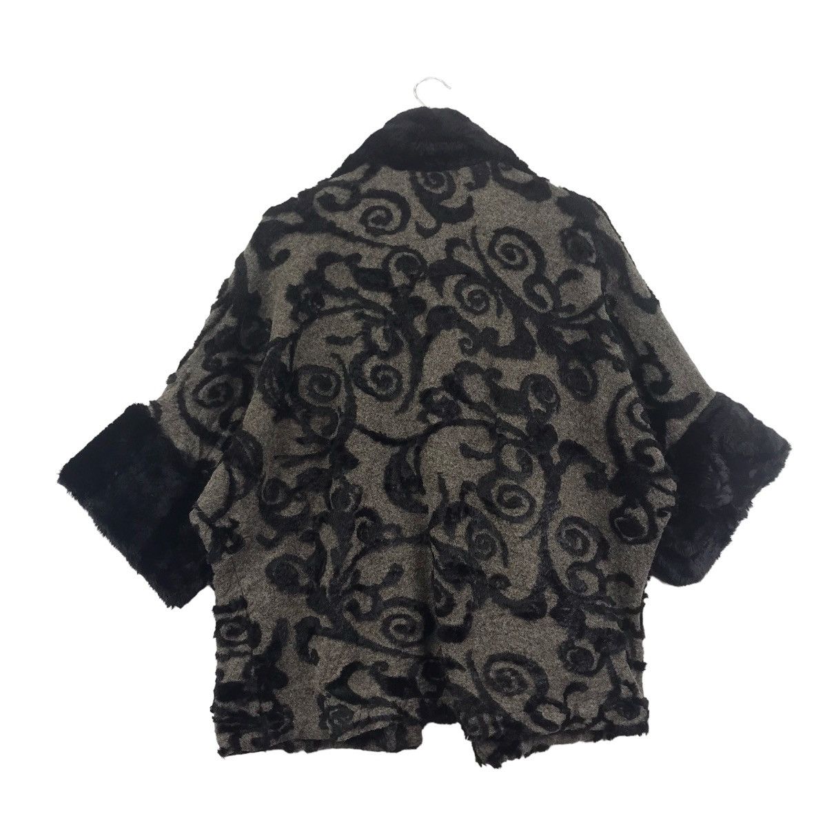 Vintage MEMO'S Co.Ltd Italian Brand Flower Overprint Overcoat Coat Size M / US 6-8 / IT 42-44 - 10 Thumbnail