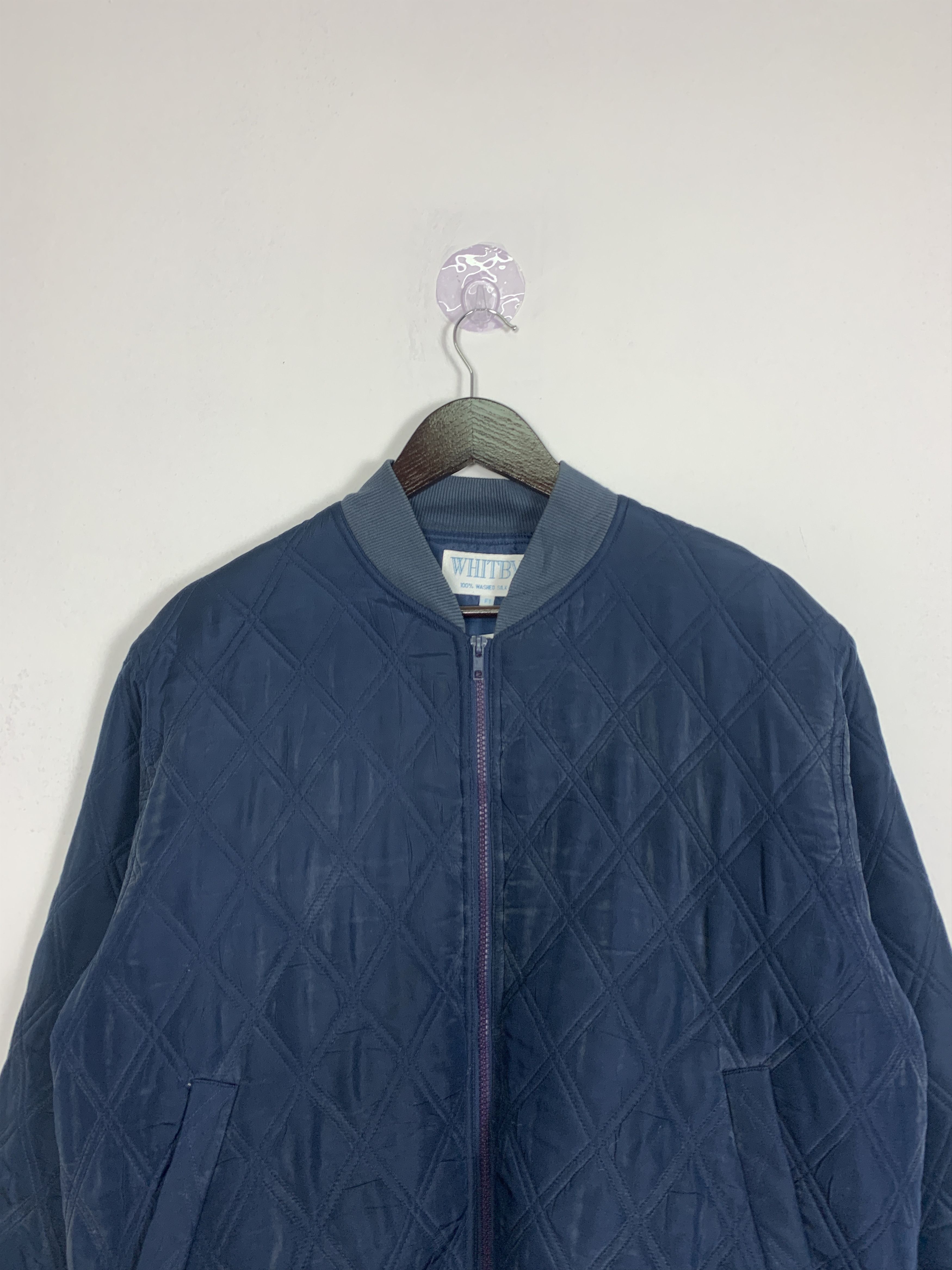 Japanese Brand Vintage WHITBY Quilted Bombers Jacket J0858 Size US M / EU 48-50 / 2 - 3 Thumbnail