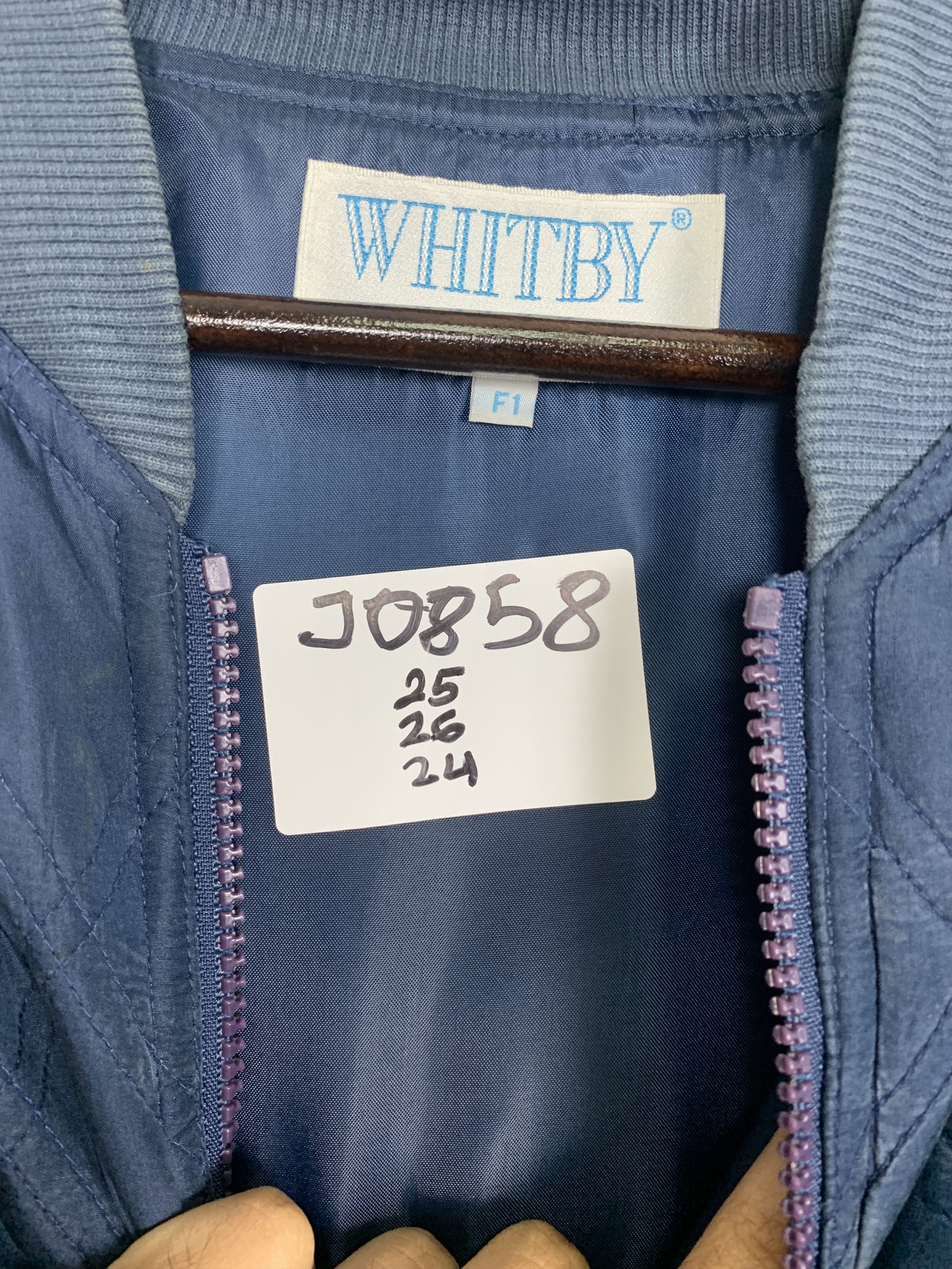 Japanese Brand Vintage WHITBY Quilted Bombers Jacket J0858 Size US M / EU 48-50 / 2 - 14 Thumbnail