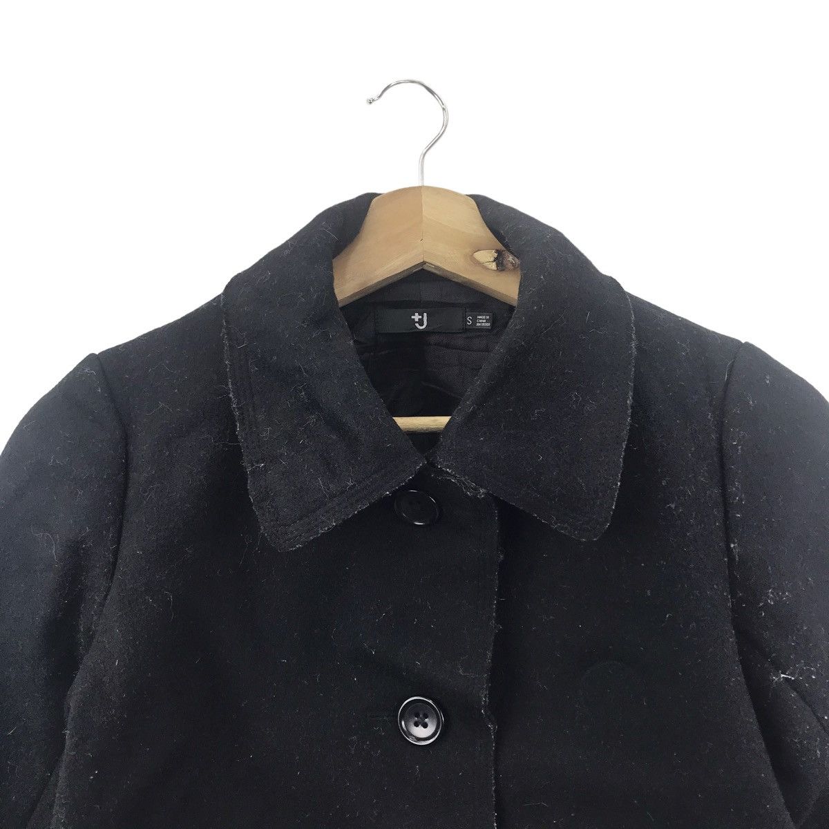 Jil Sander × Uniqlo +J UNIQLO x JIL SANDWR Black Tweed Blazer Size XS / US 0-2 / IT 36-38 - 2 Thumbnail