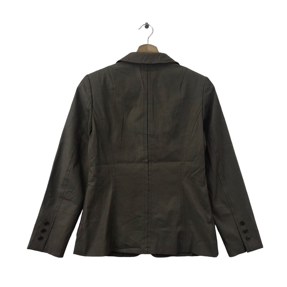 Japanese Brand Vintage SHIPS Japanese Brand Plain Grey Blazer Coat Jacket Size S / US 4 / IT 40 - 8 Thumbnail