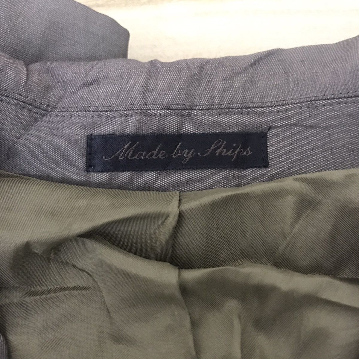 Japanese Brand Vintage SHIPS Japanese Brand Plain Grey Blazer Coat Jacket Size S / US 4 / IT 40 - 4 Thumbnail