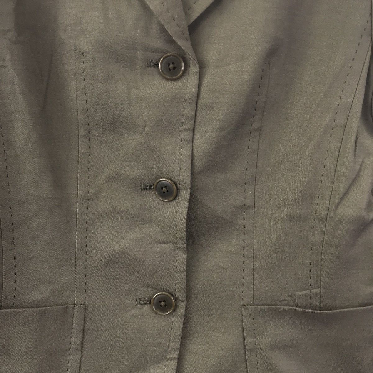 Japanese Brand Vintage SHIPS Japanese Brand Plain Grey Blazer Coat Jacket Size S / US 4 / IT 40 - 3 Thumbnail