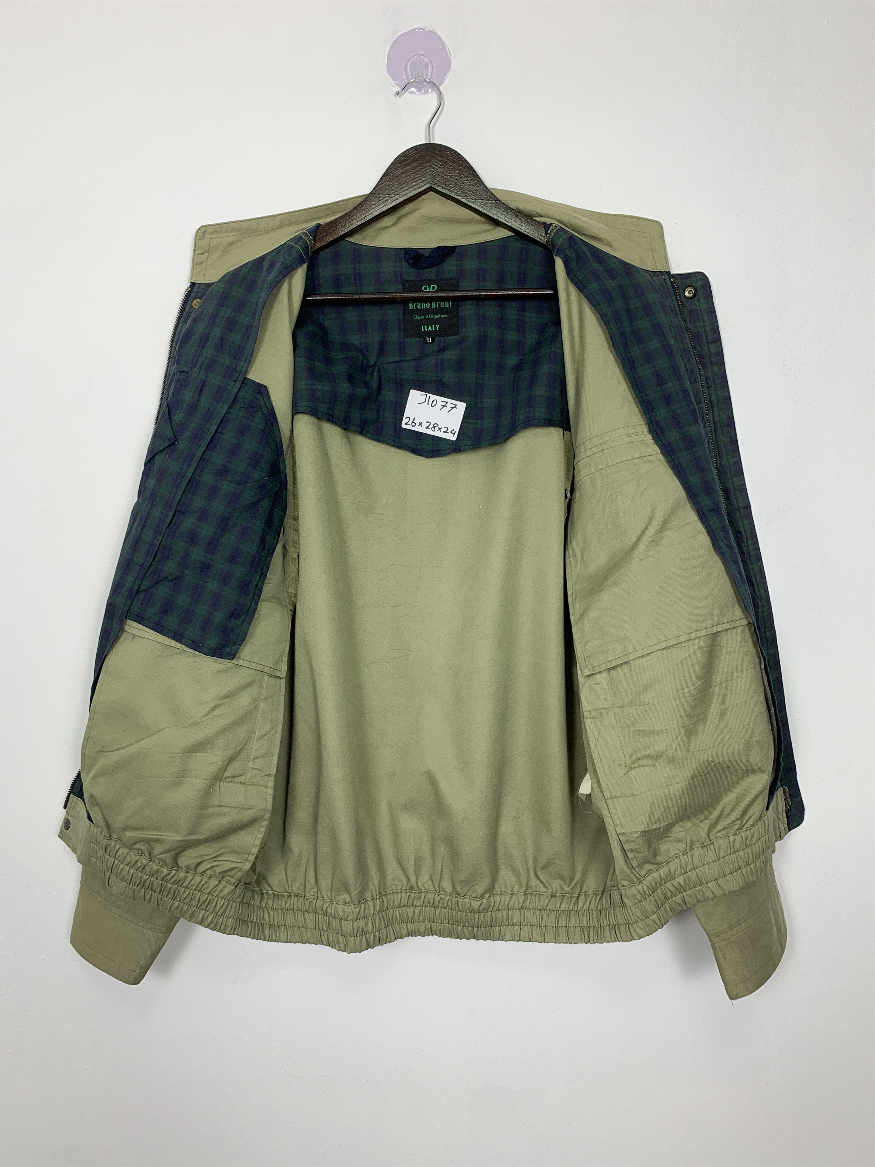 Japanese Brand Vintage BRUNO BRUNI Cotton Zip Up Jacket J1077 Size US L / EU 52-54 / 3 - 10 Thumbnail