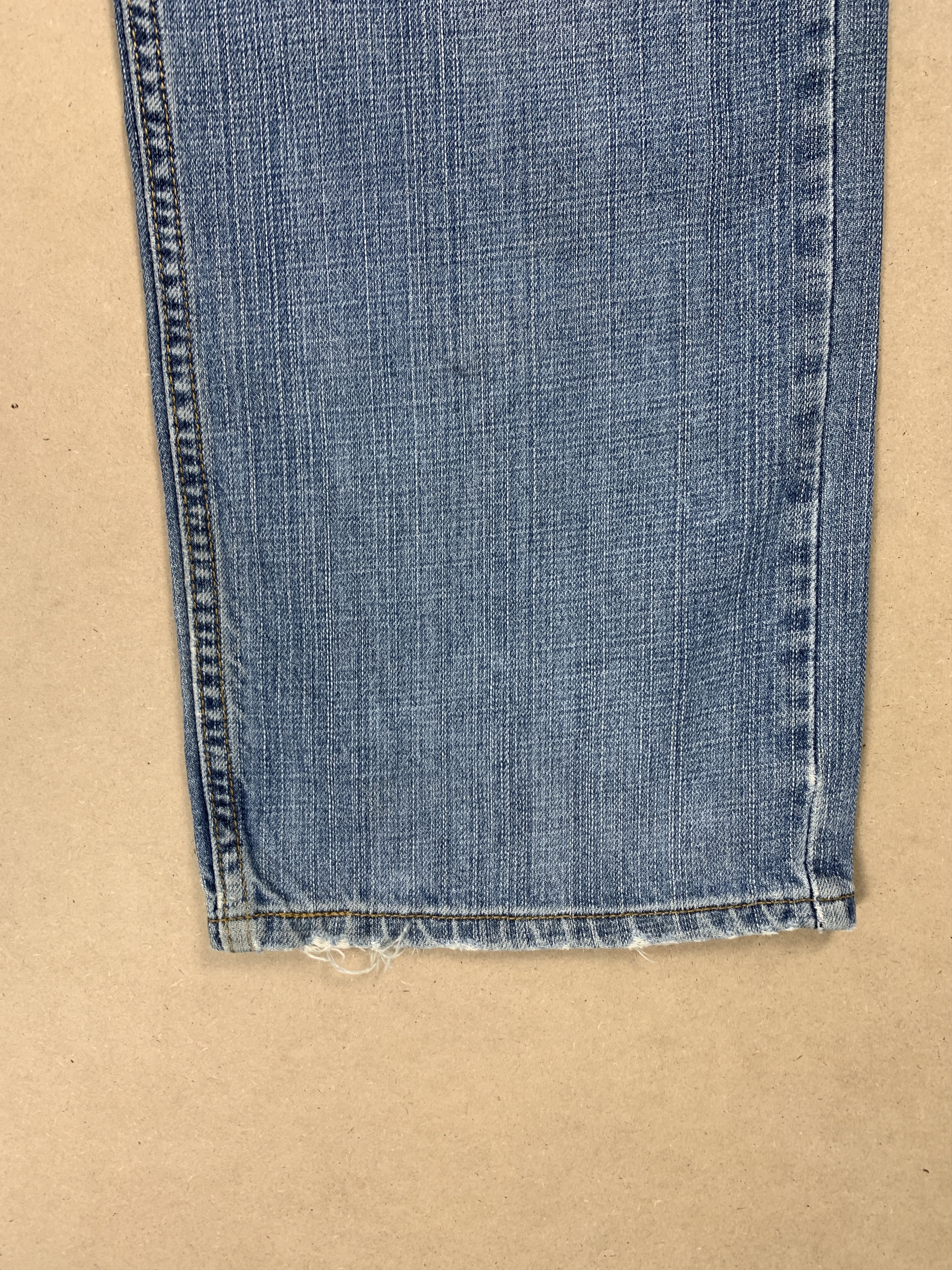 Levi's × Vintage Vintage Levis 569 Straight Cut Distressed Mid Wash Jeans Size US 34 / EU 50 - 3 Thumbnail
