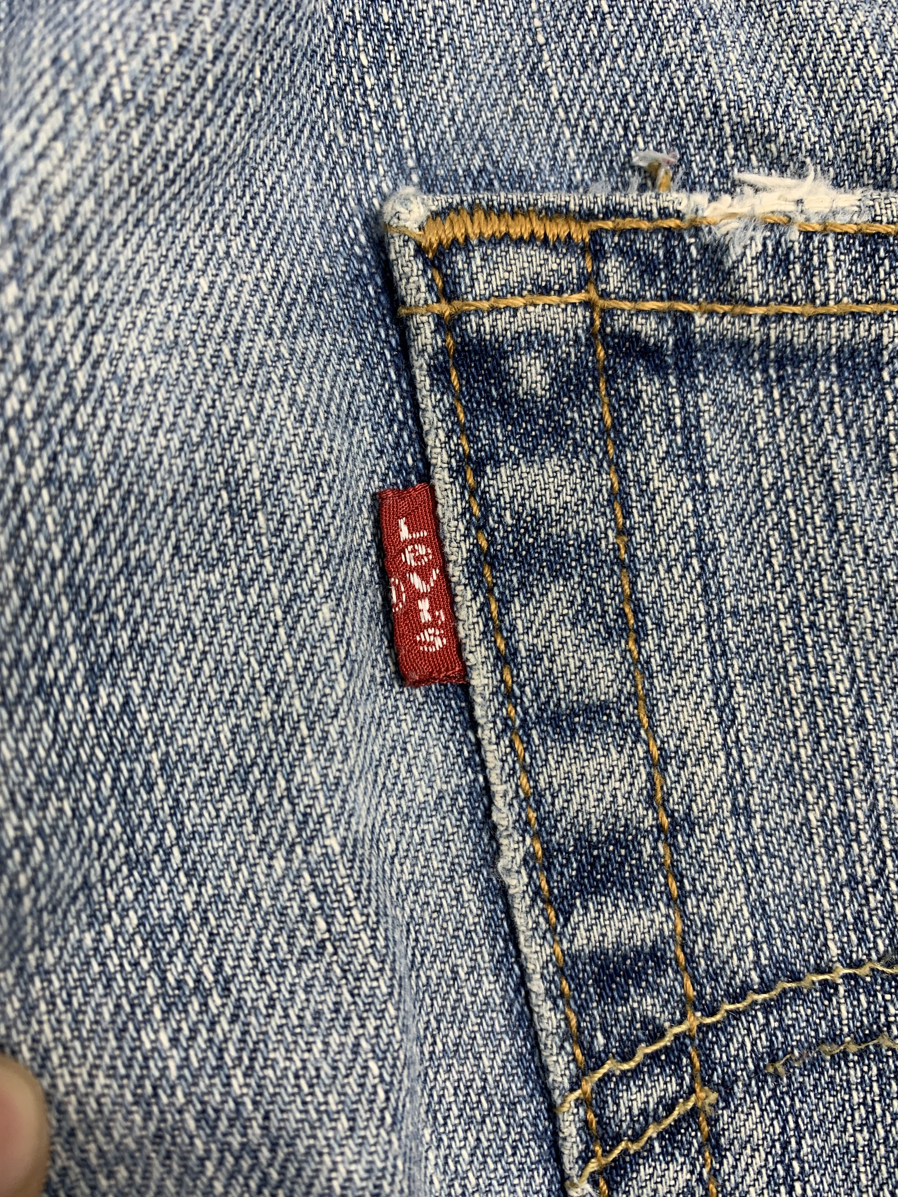Levi's × Vintage Vintage Levis 569 Straight Cut Distressed Mid Wash Jeans Size US 34 / EU 50 - 6 Thumbnail