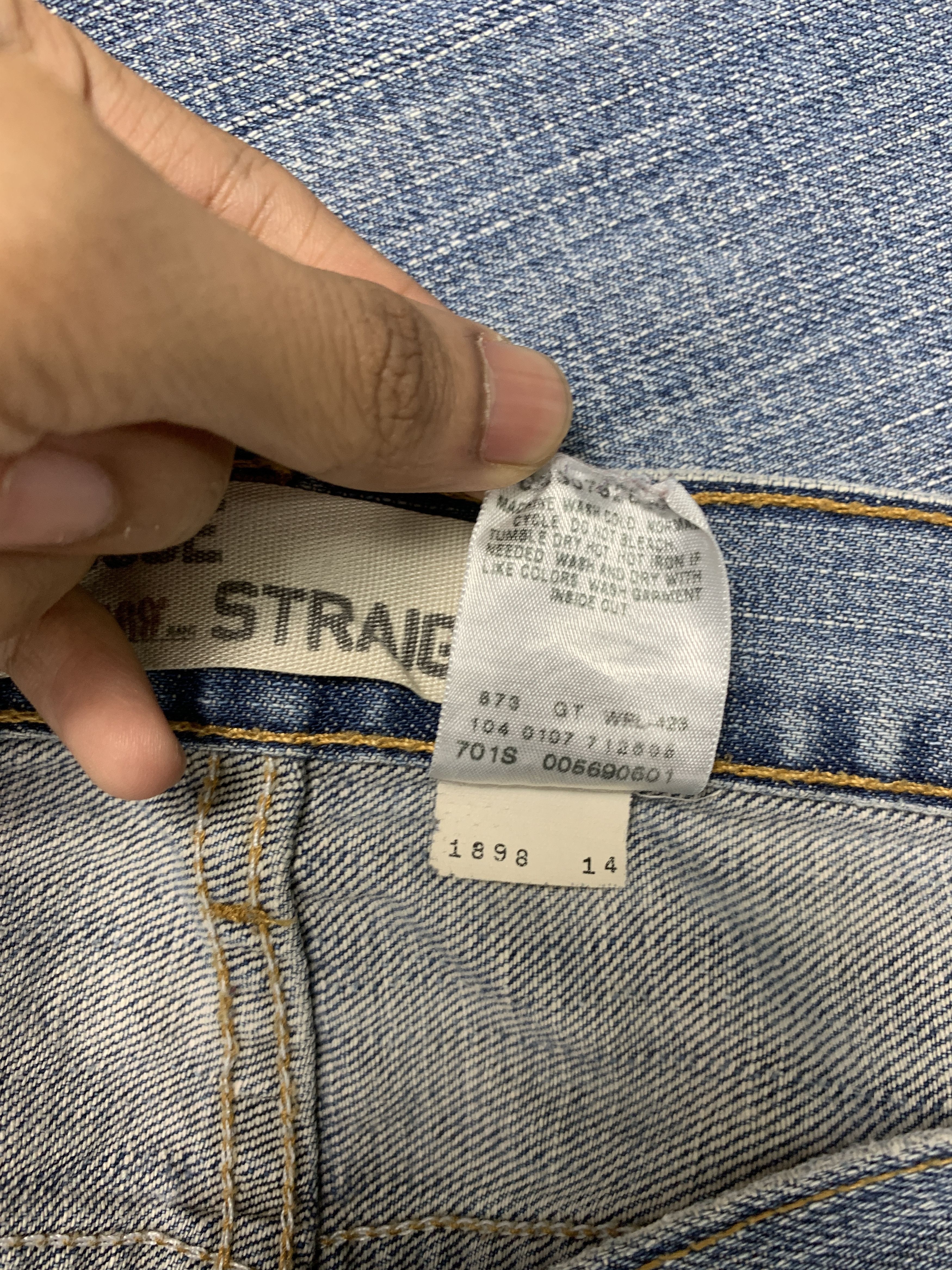 Levi's × Vintage Vintage Levis 569 Straight Cut Distressed Mid Wash Jeans Size US 34 / EU 50 - 8 Thumbnail