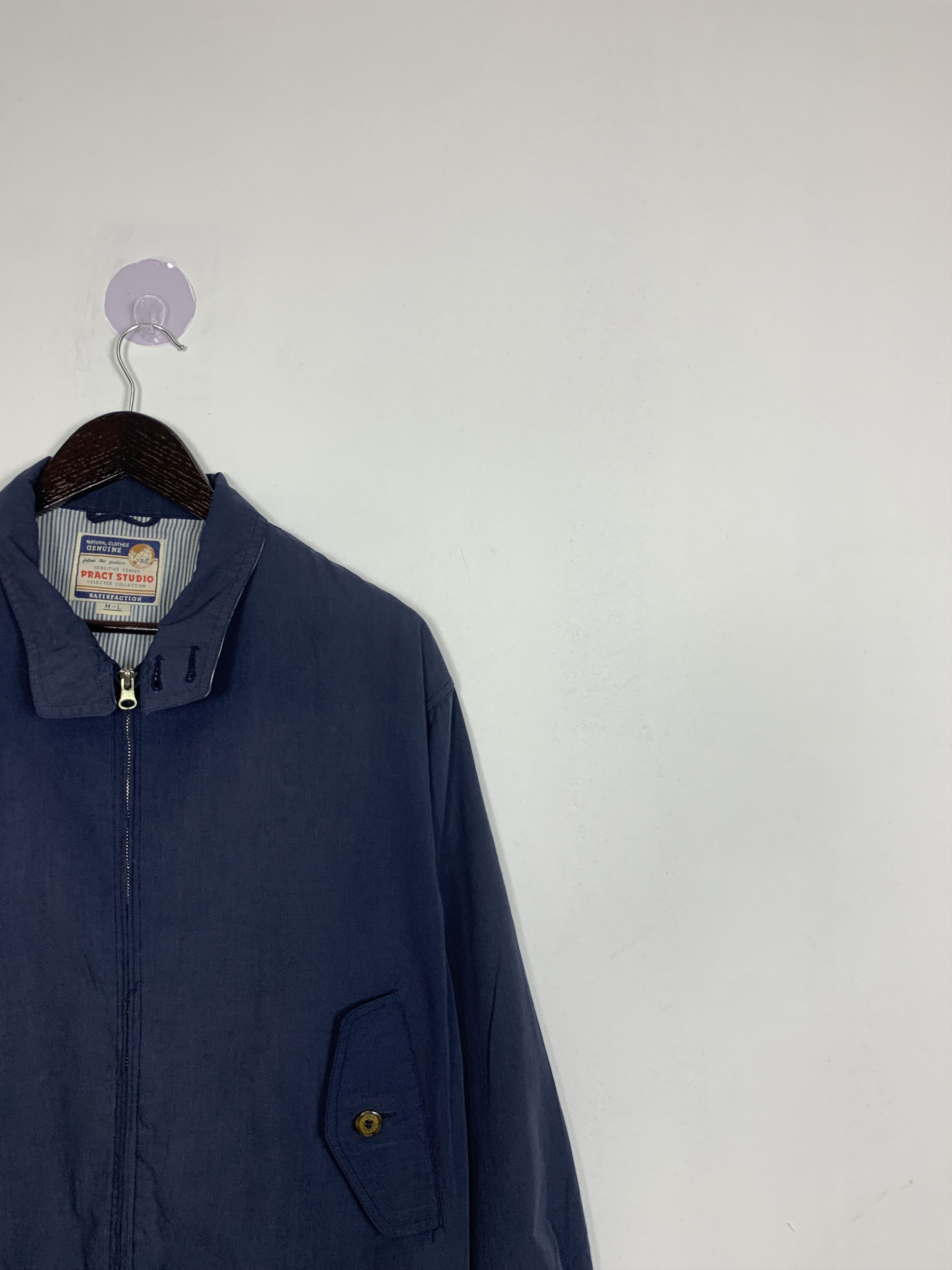Japanese Brand Vintage PRACT STUDIO Zip Up Jacket J0863 Size US M / EU 48-50 / 2 - 3 Thumbnail