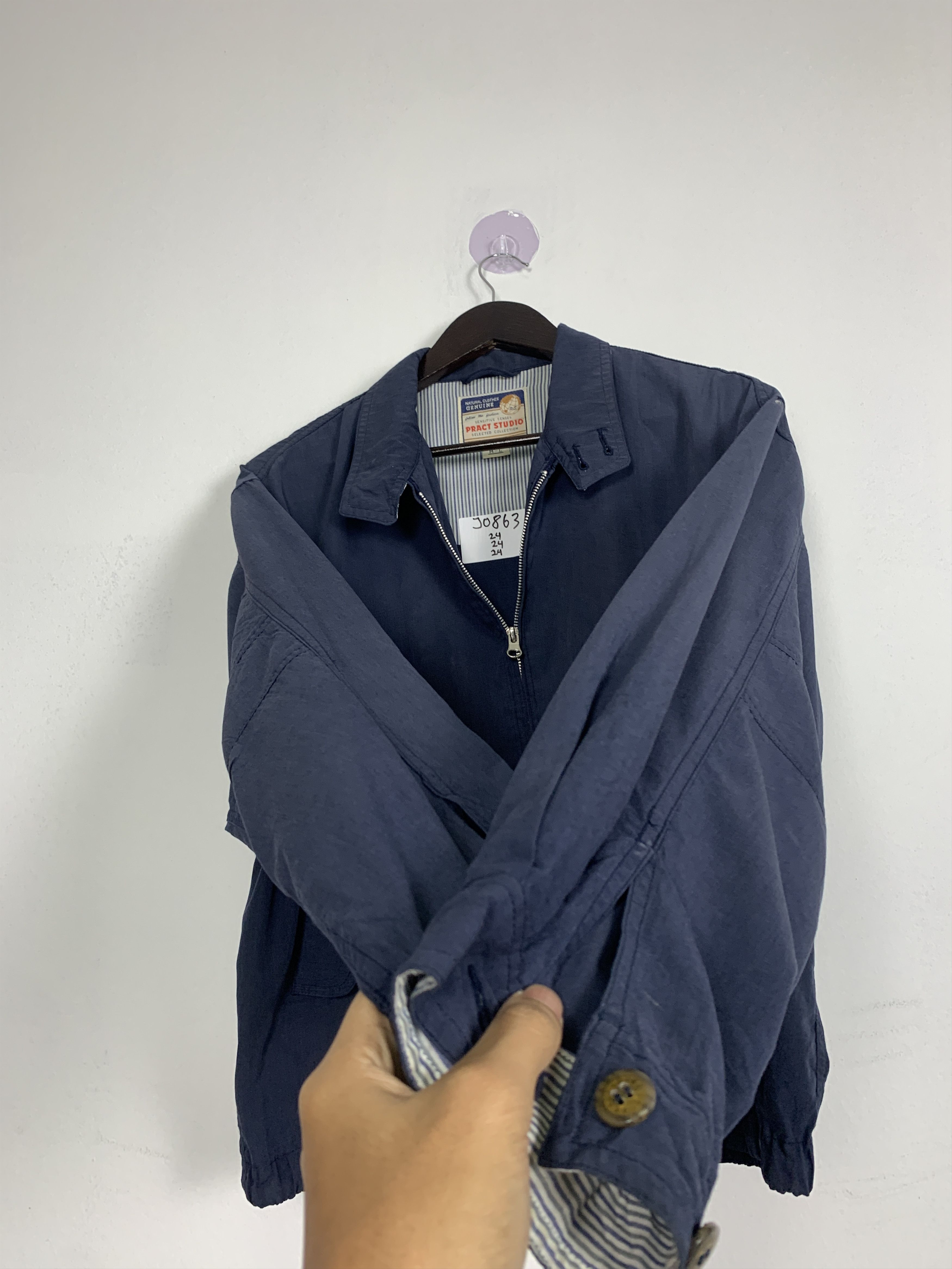 Japanese Brand Vintage PRACT STUDIO Zip Up Jacket J0863 Size US M / EU 48-50 / 2 - 8 Thumbnail