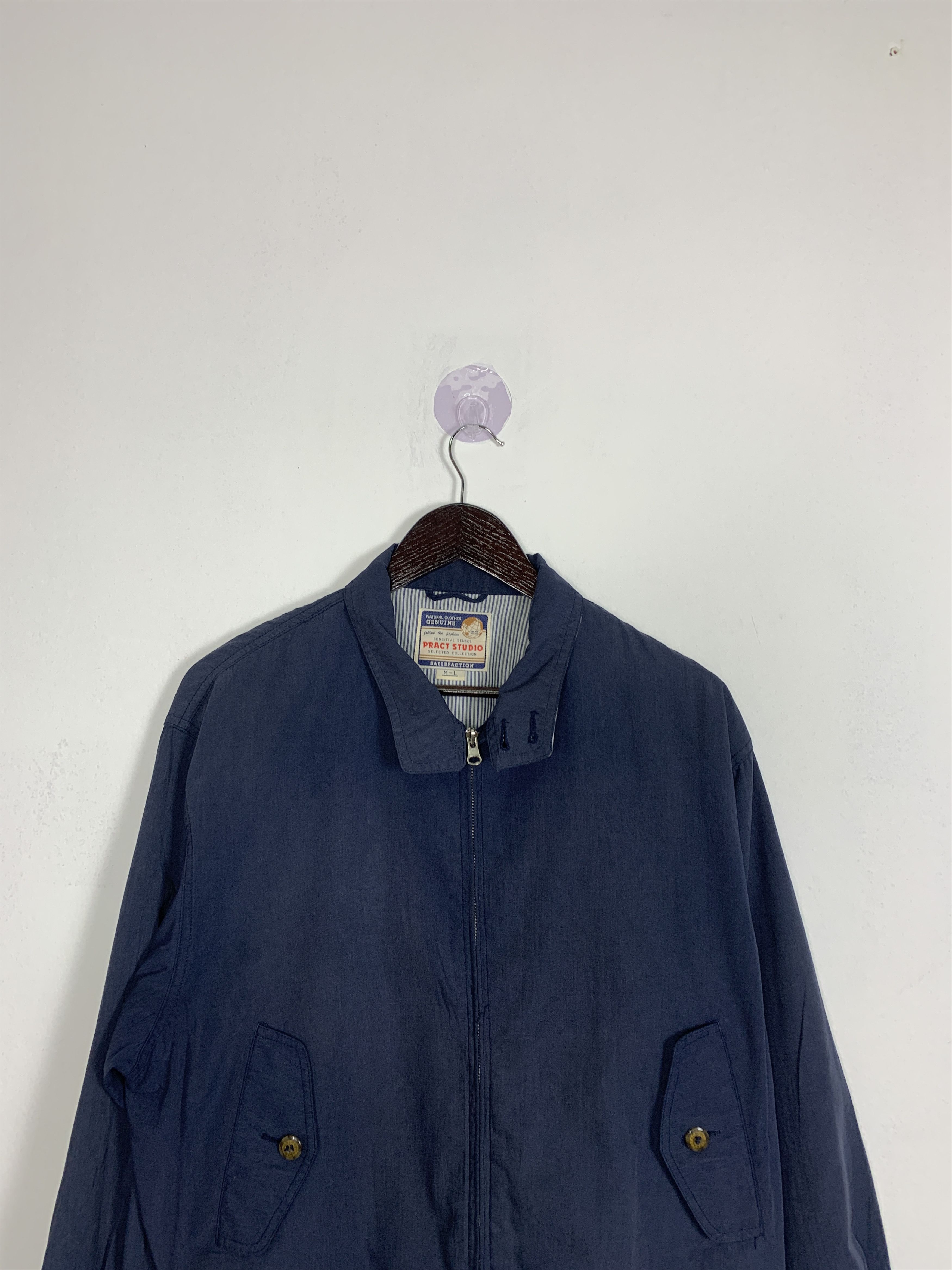 Japanese Brand Vintage PRACT STUDIO Zip Up Jacket J0863 Size US M / EU 48-50 / 2 - 2 Thumbnail