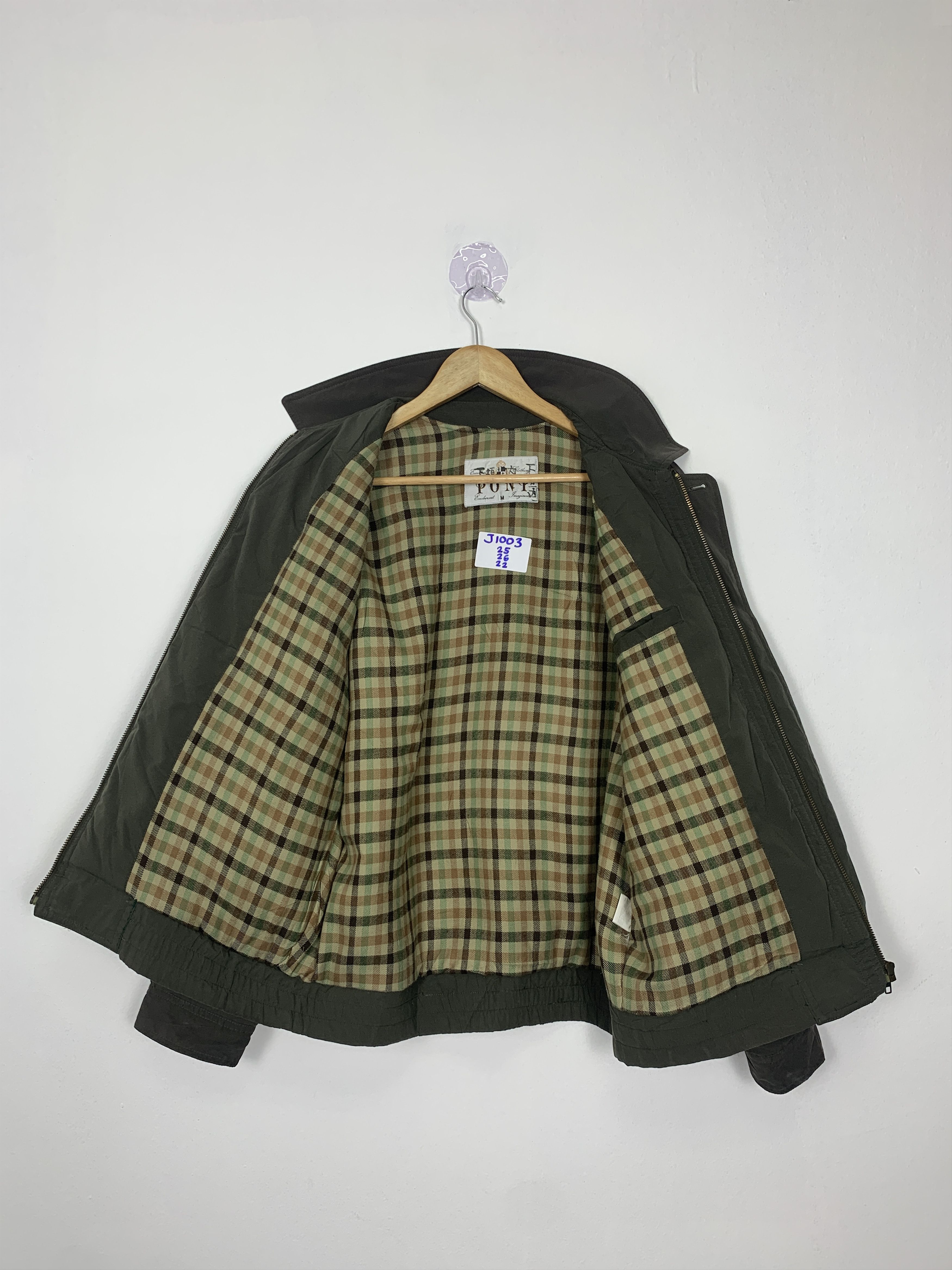 Japanese Brand Vintage Pont Checkered Lining Zip Up Jacket J1003 Size US M / EU 48-50 / 2 - 8 Thumbnail