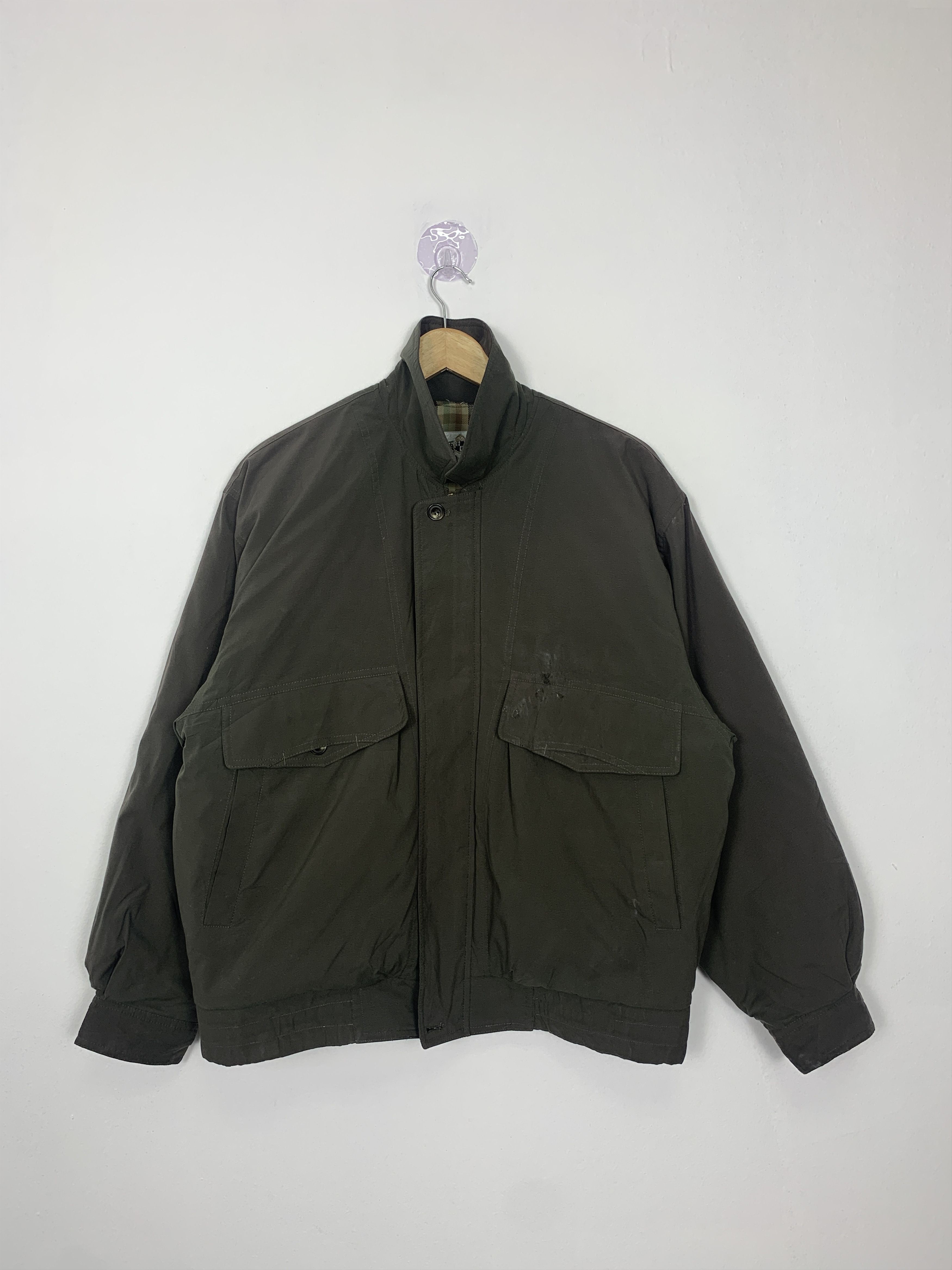 image of Vintage Pont Checkered Lining Zip Up Jacket, Men's (Size Medium)