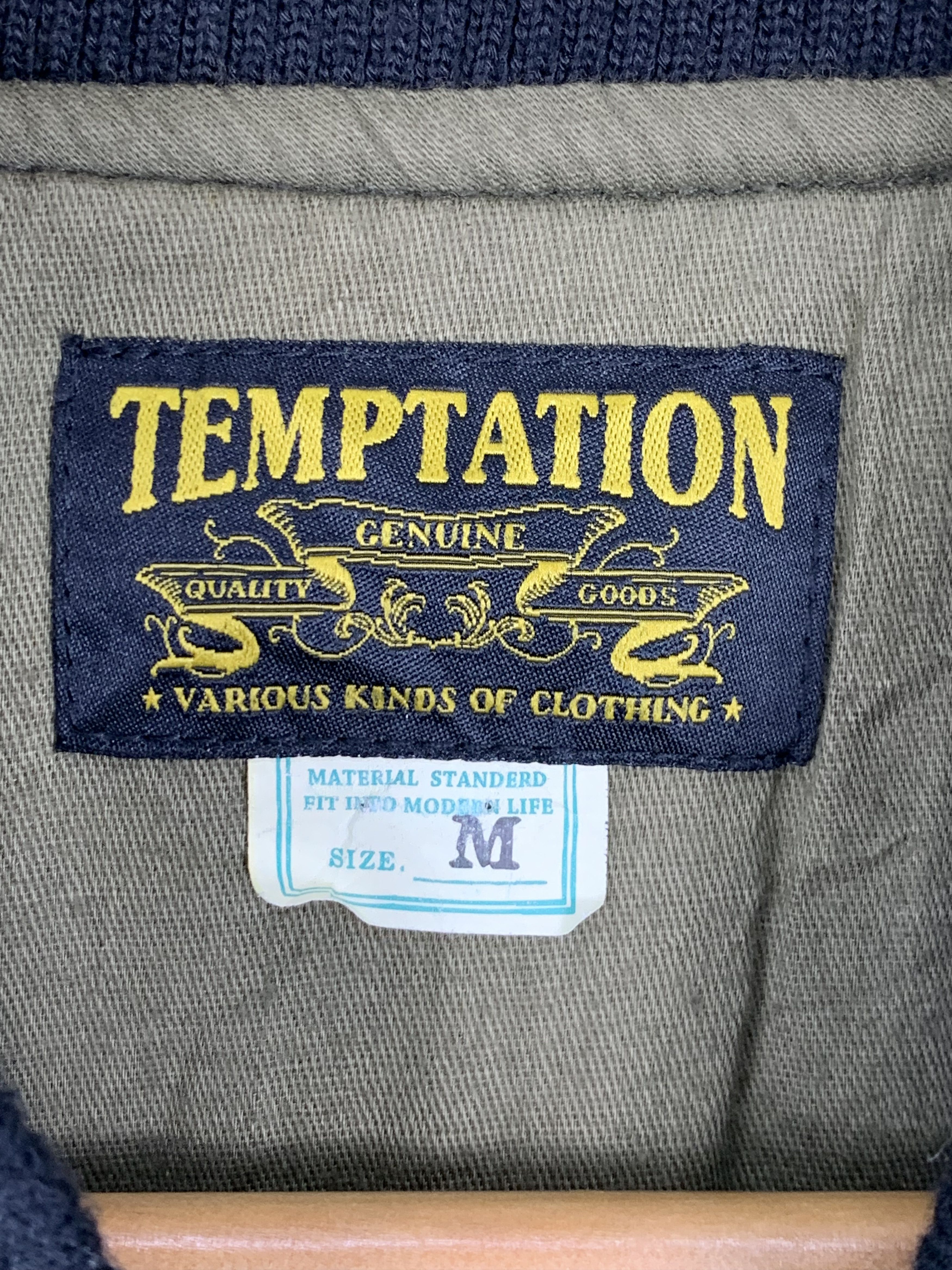 Japanese Brand Vintage TEMPTATION Bombers Jacket J0702 Size US S / EU 44-46 / 1 - 9 Thumbnail