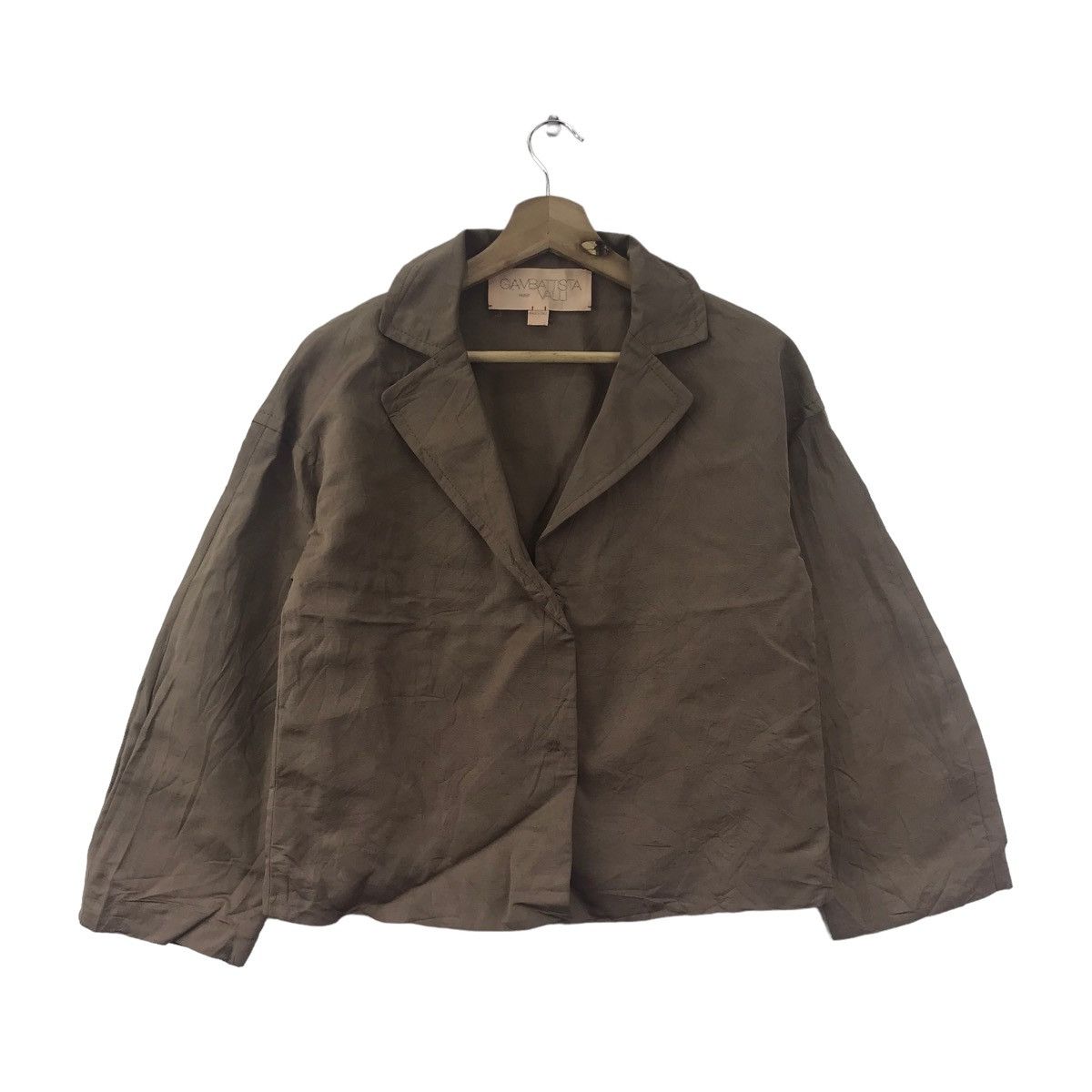 Giambattista Valli GIAMBATTISTA VALLI PARIS Italian Brand Plain Brown Blazer Size XS / US 0-2 / IT 36-38 - 1 Thumbnail