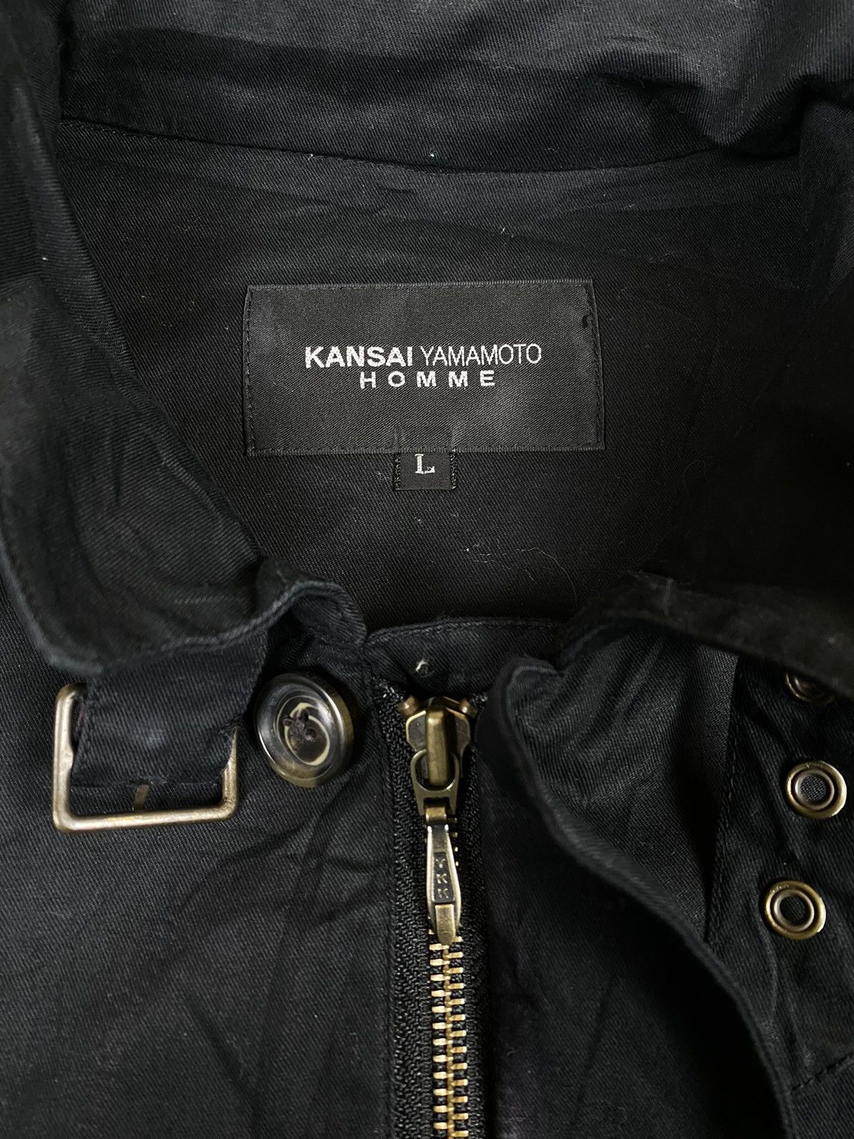 Kansai Yamamoto OFFER 🔥 VINTAGE KANSAI YAMAMOTO HOMME COAT ZIPPER JACKET Size US L / EU 52-54 / 3 - 9 Thumbnail
