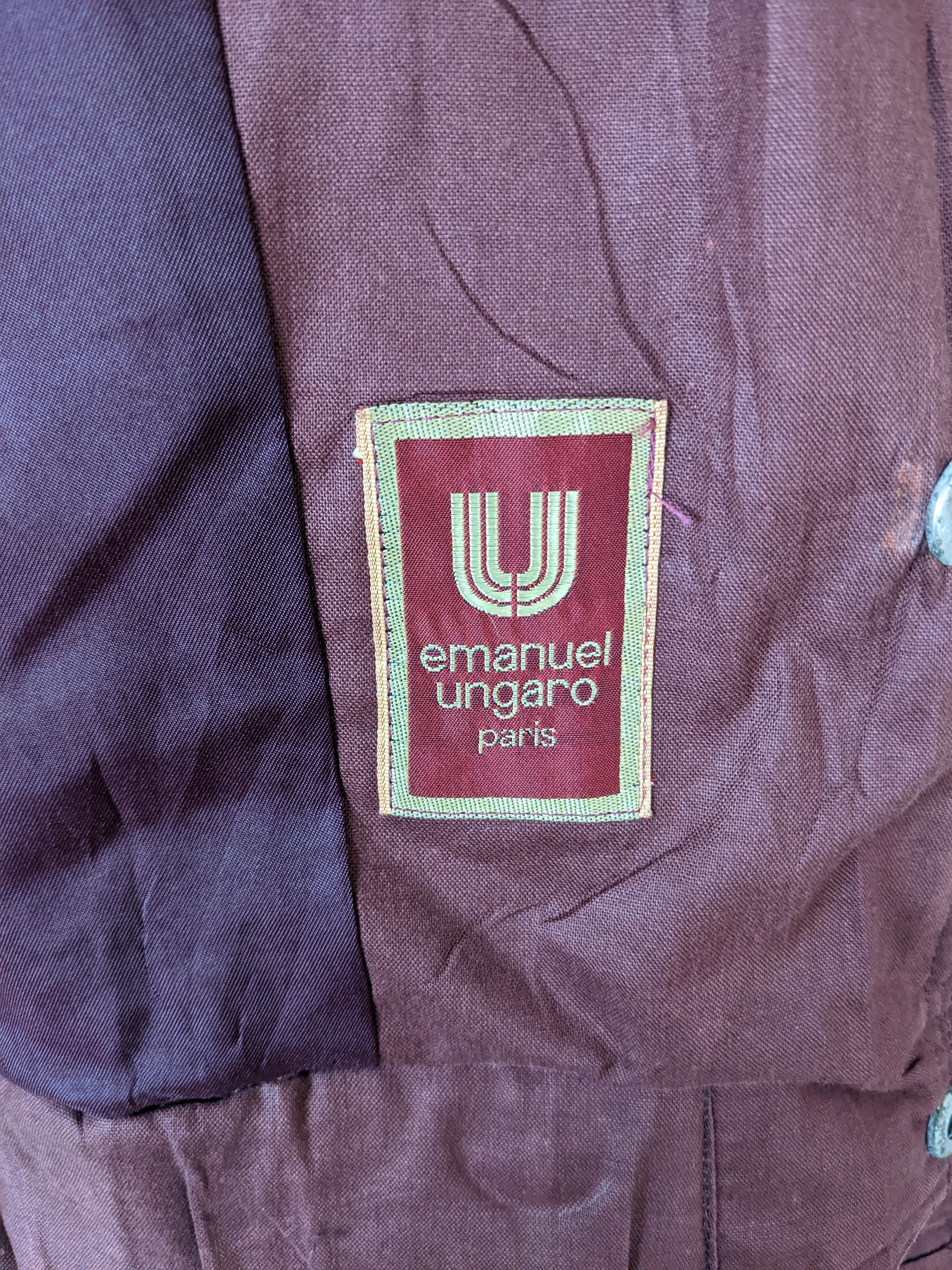 Emanuel Ungaro VIntage Emanuel Ungaro Asymmetrical Bombers Jacket Sweater Size US L / EU 52-54 / 3 - 10 Thumbnail