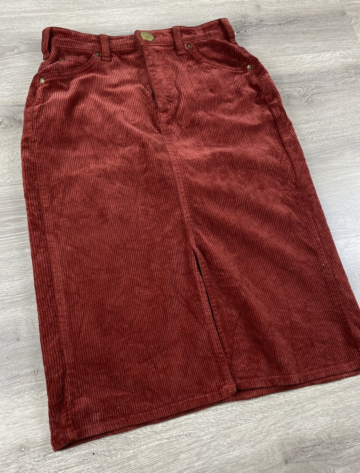 Lee Lee Rider x Union Made x United Arrows Corduroi Midi Skirts Size 27" / US 4 / IT 40 - 2 Thumbnail