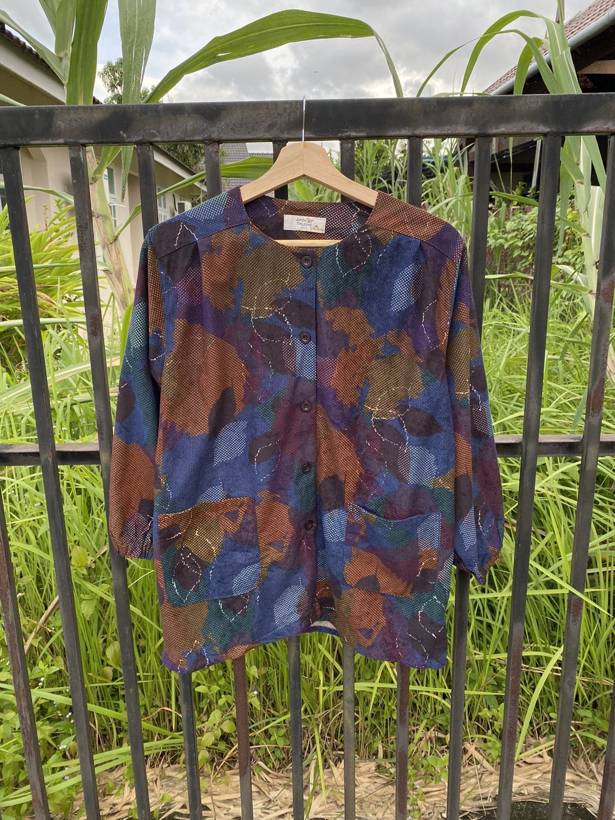 Japanese Brand Apricot Talking Multicolour Shirts Button Ups Cardigan Size L / US 10 / IT 46 - 1 Thumbnail