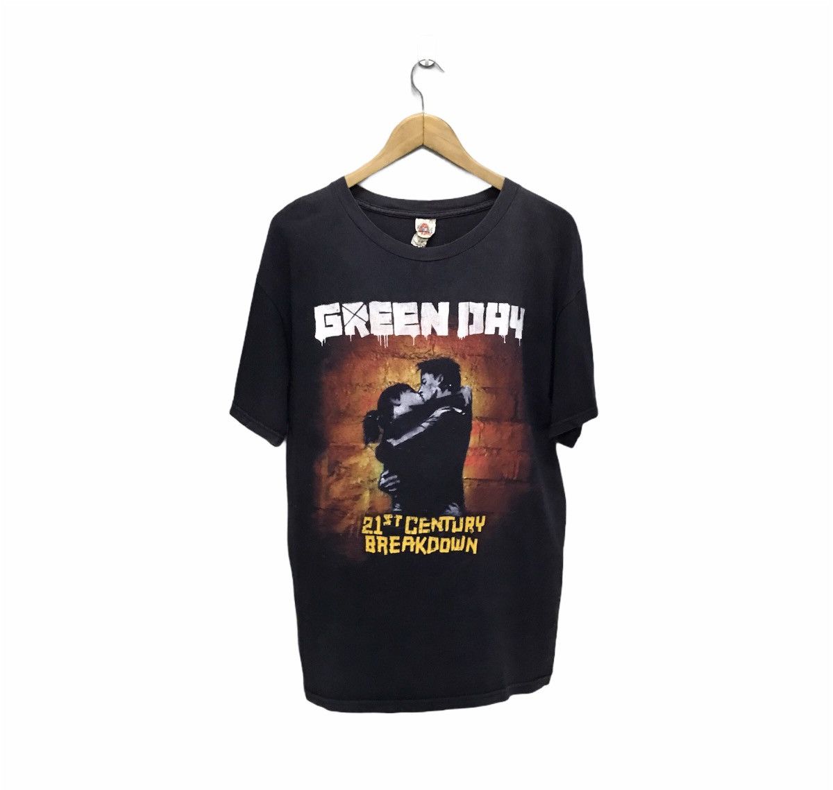 Band Tees × Vintage Vintage Y2K Green Day tees 21th century breakdown Size US L / EU 52-54 / 3 - 1 Thumbnail