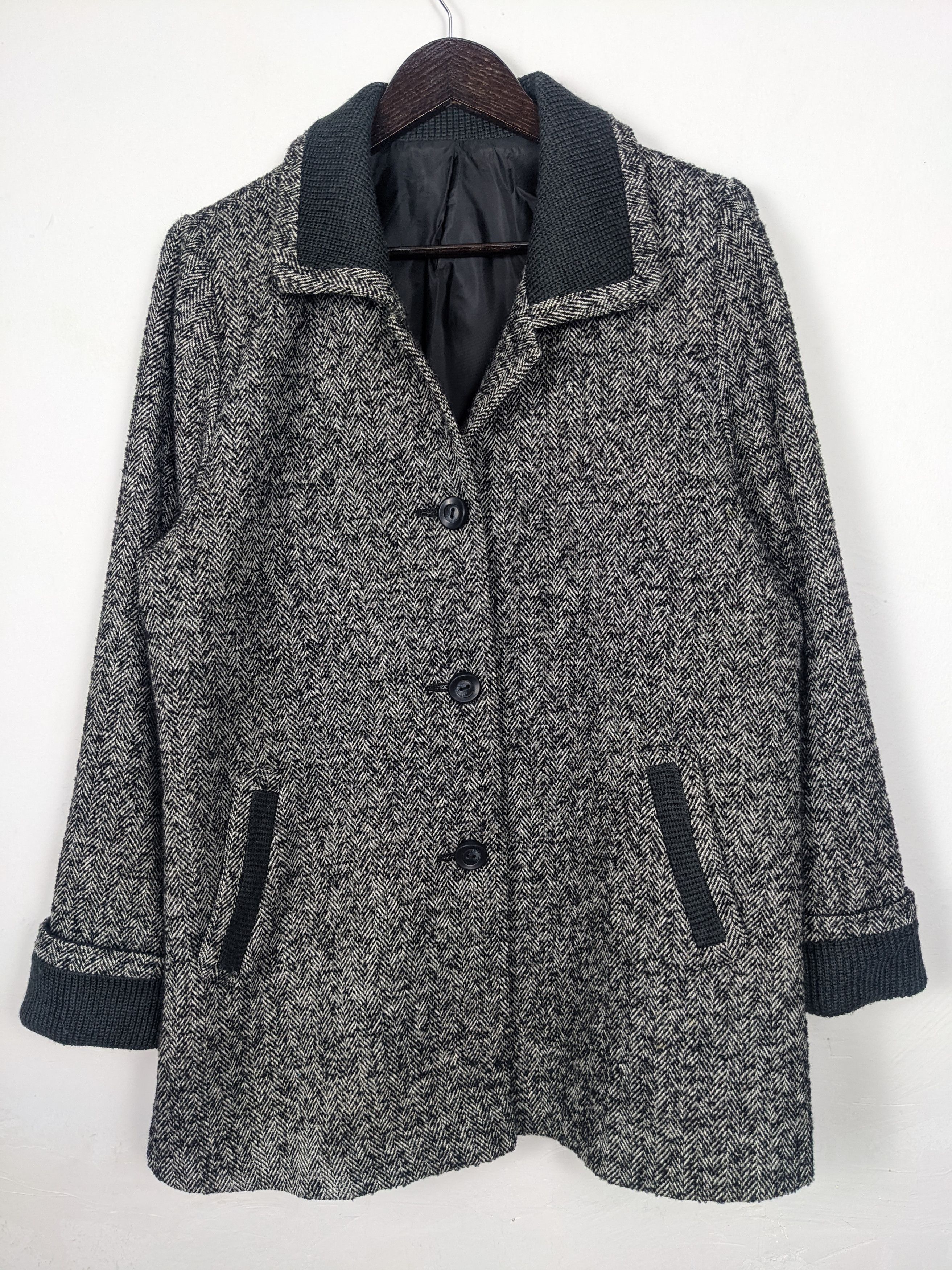 Japanese Brand Vintage Japanese Brand Wool Outwear Jacket J0164 Size US S / EU 44-46 / 1 - 1 Thumbnail