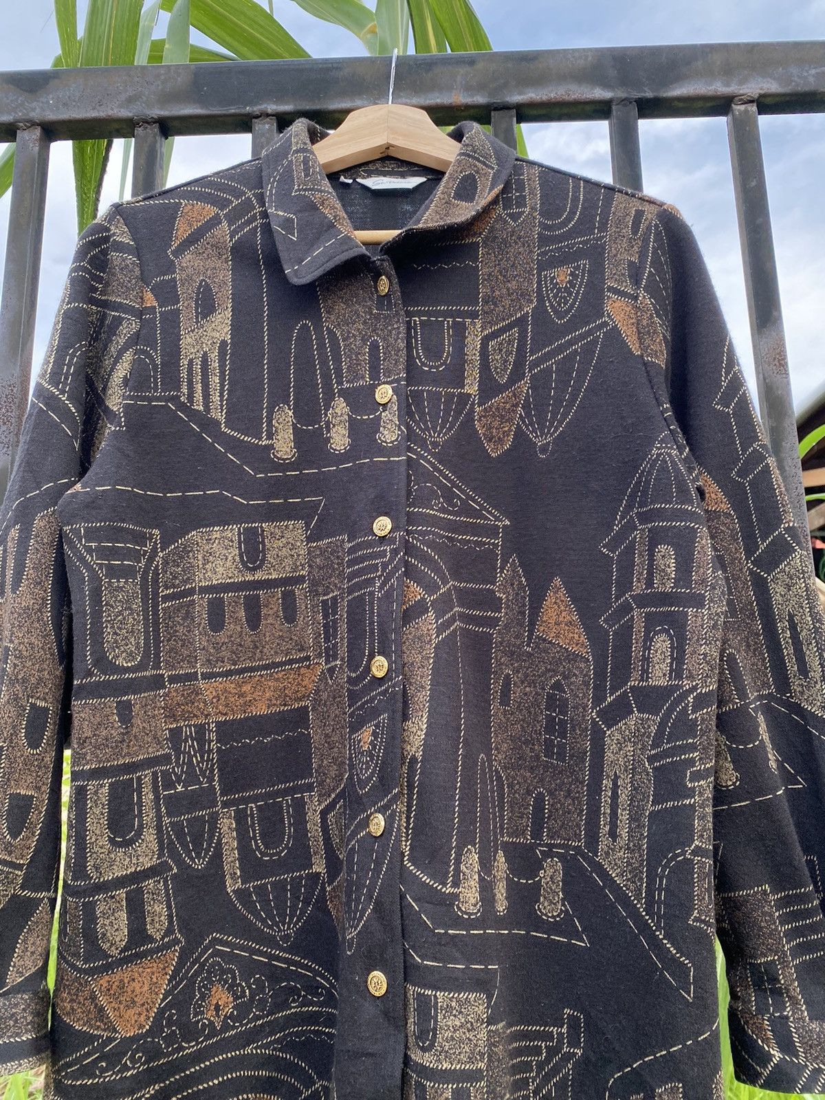 Flannel OFFER 🔥 Vintage St Patara Art Style Button Up Shirts Size M / US 6-8 / IT 42-44 - 2 Thumbnail