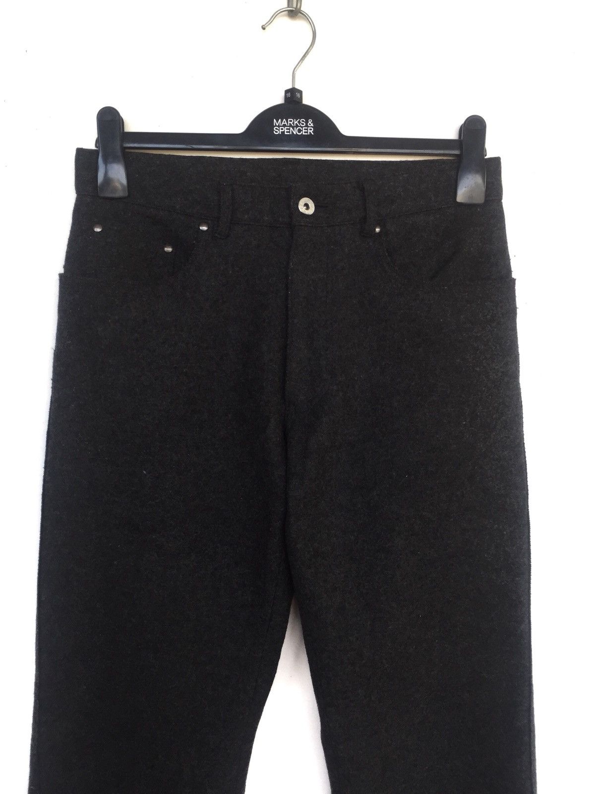 PPFM PPFM 🇯🇵 Black Military Repro Thick Wool Blend Pant Size US 30 / EU 46 - 4 Thumbnail